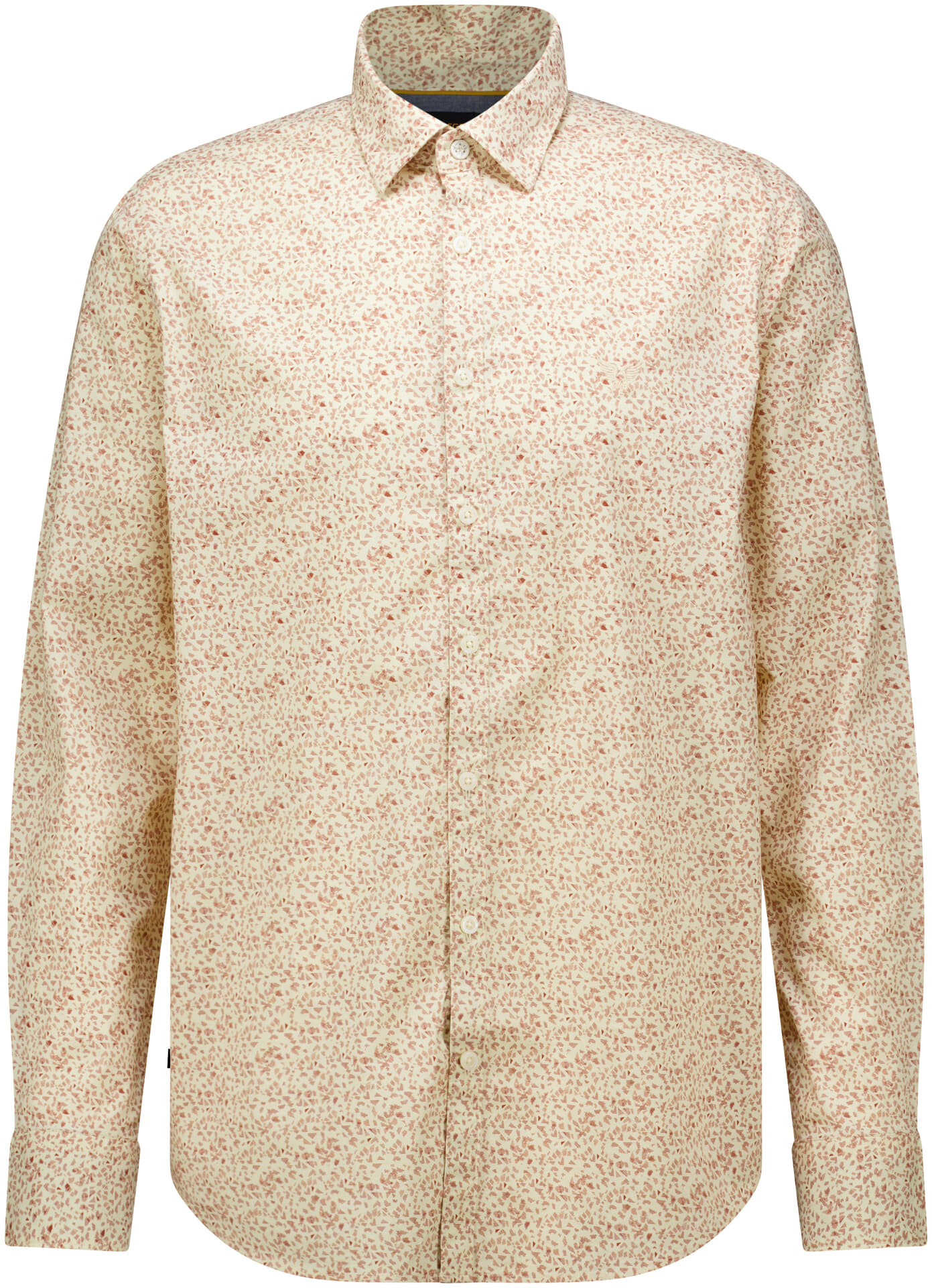 Pme Legend Overhemd Print on poplin Bruin