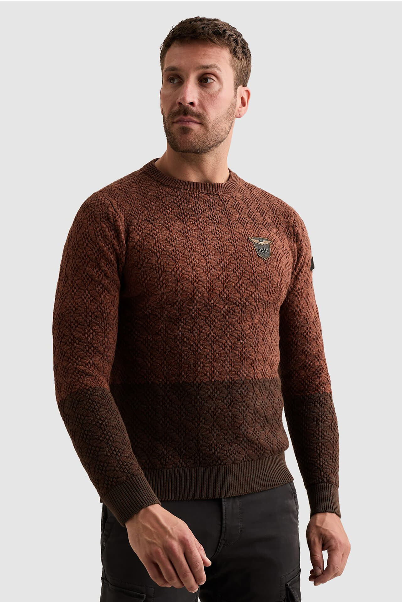Pme Legend Gebreide Trui Gradient Bruin