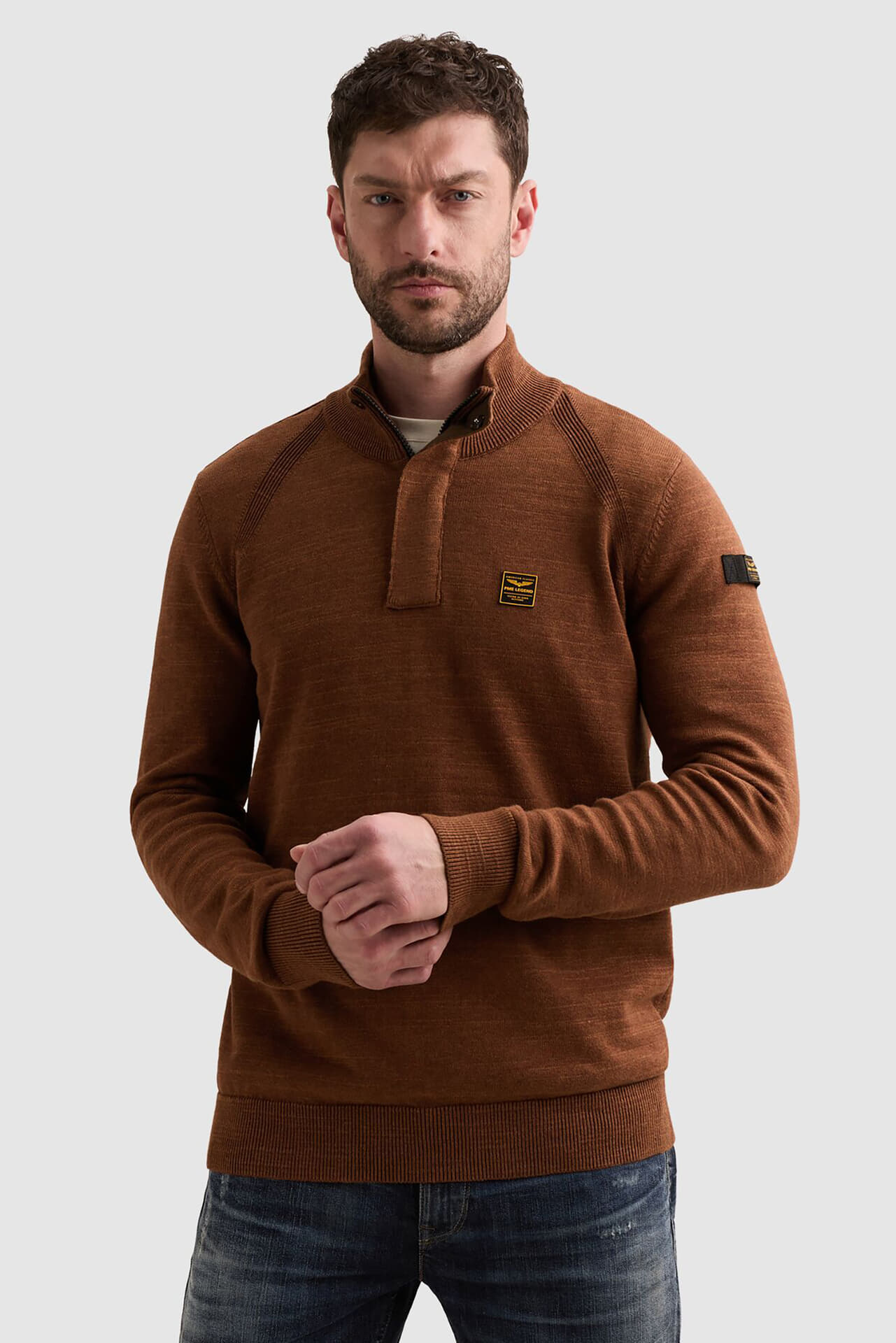 Pme Legend Half-zip Trui Bruin