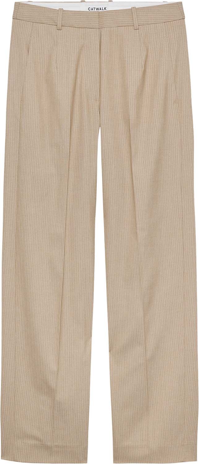Catwalk Junkie Pantalon Pinstripe tapered Grijs