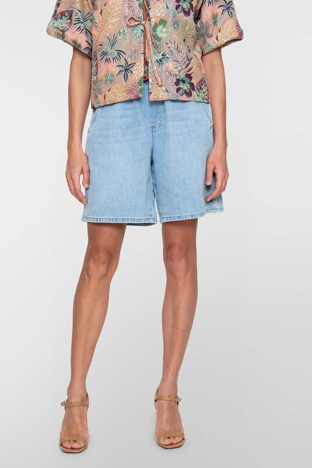 Geisha Short Elastic waist Jeans Light