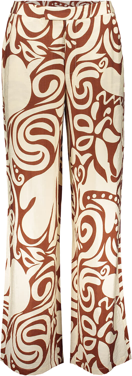 Geisha Pantalon bi-color Bruin