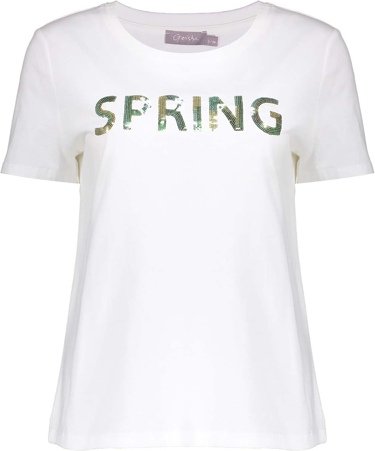 Geisha T-shirt sequences Off White