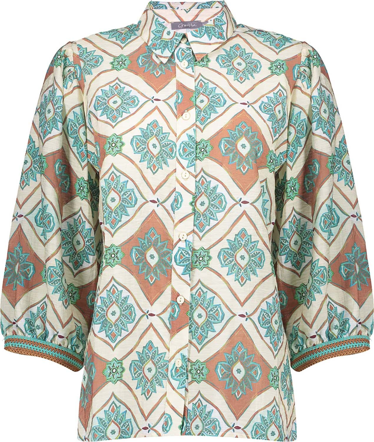 Geisha Blouse Aqua