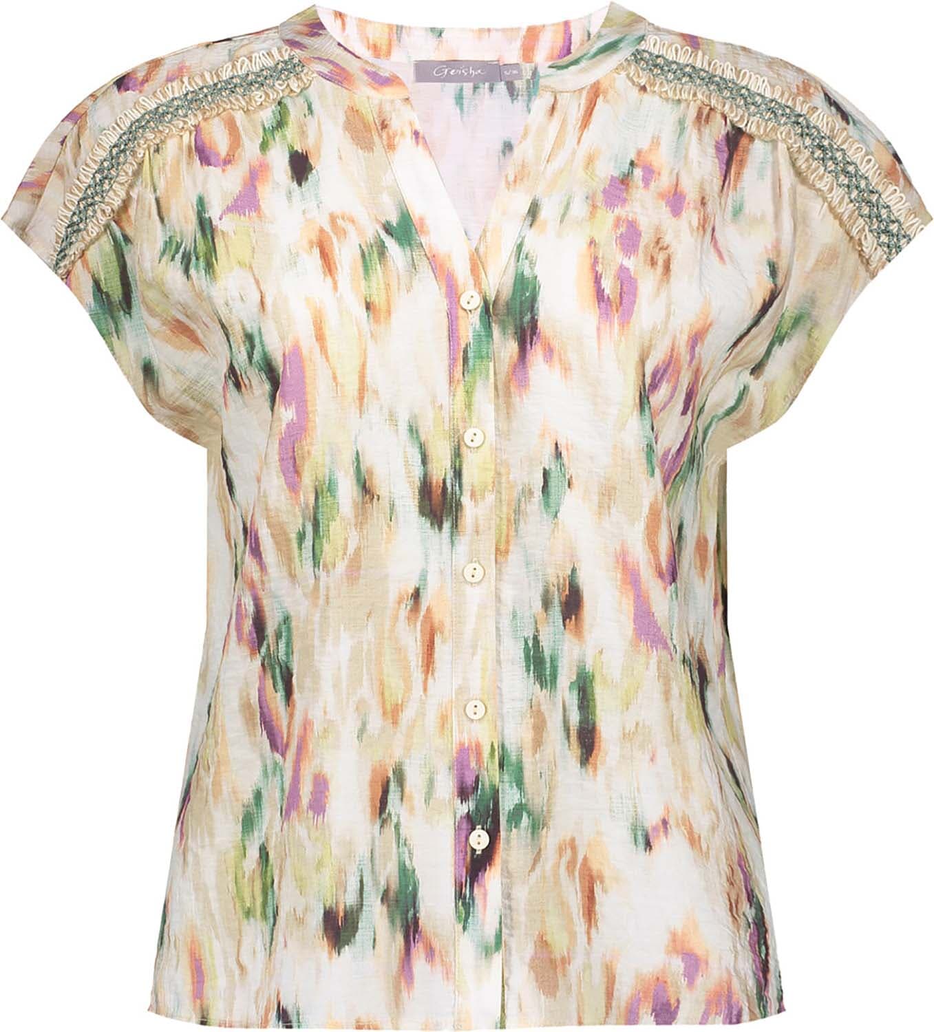 Geisha Blouse Aqua