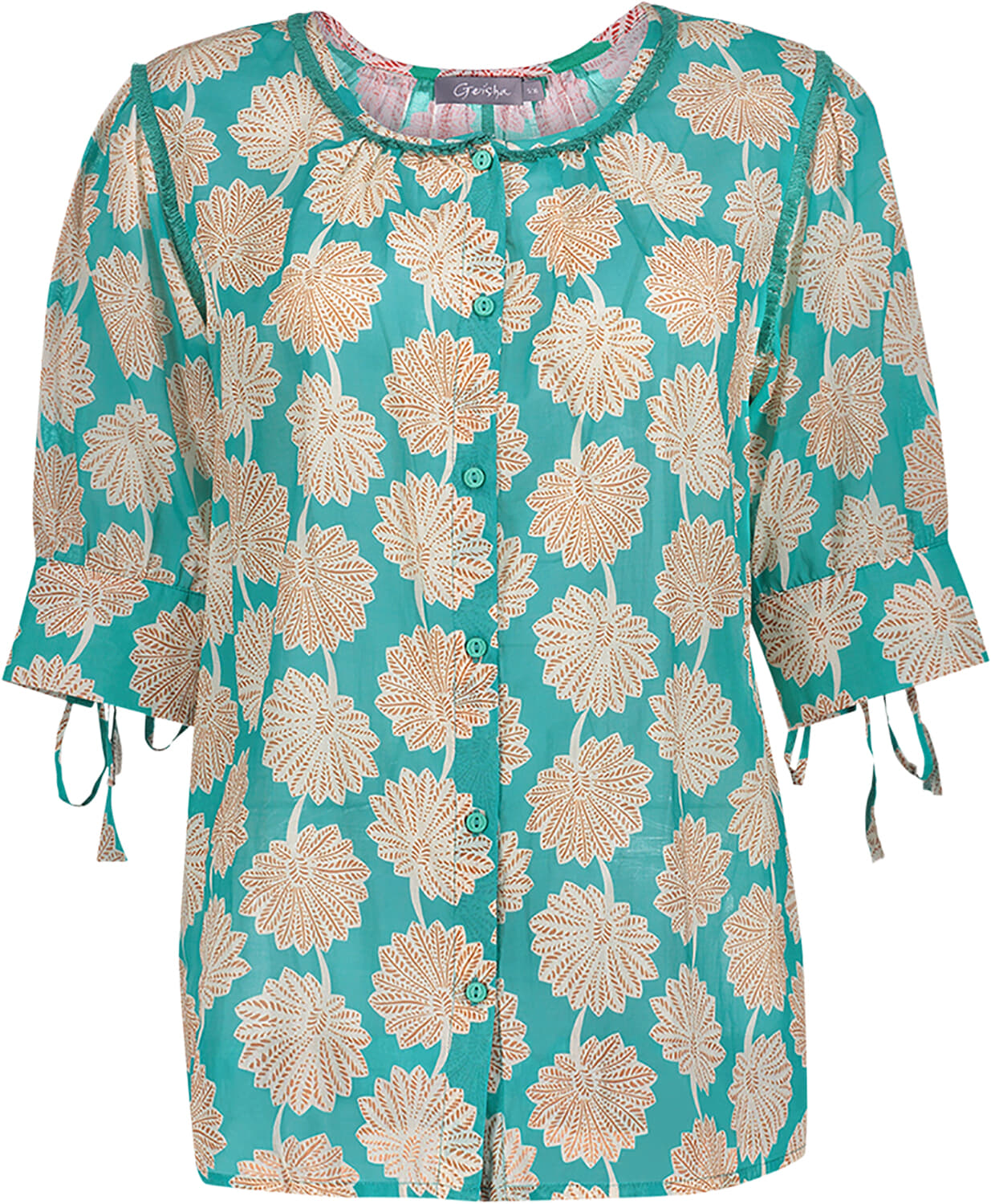 Geisha Blouse Aqua