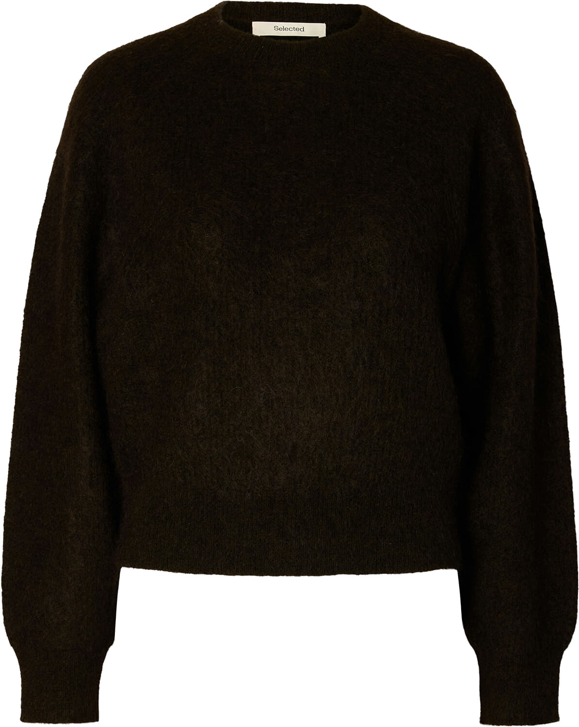 Selected Femme Gebreide Trui Mira Bruin