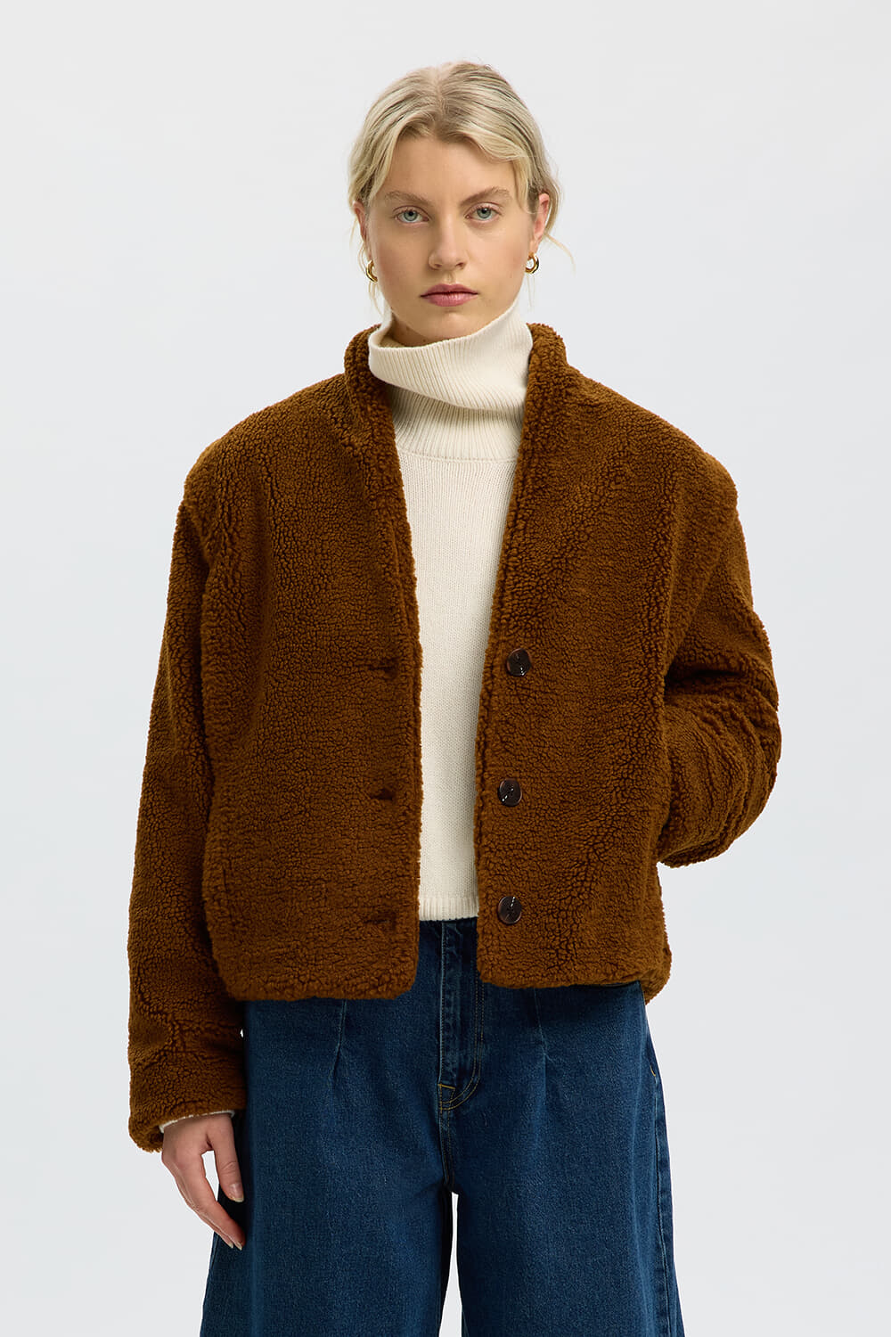 Selected Femme Teddy Jas Isabel Bruin
