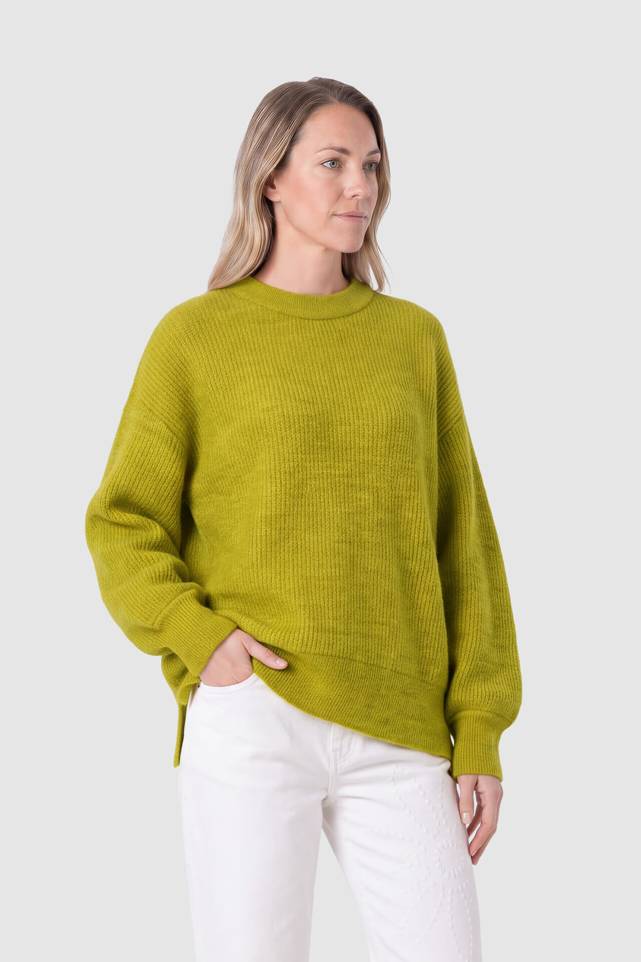Selected Femme Gebreide Trui Lulu Relaxed Fit Groen