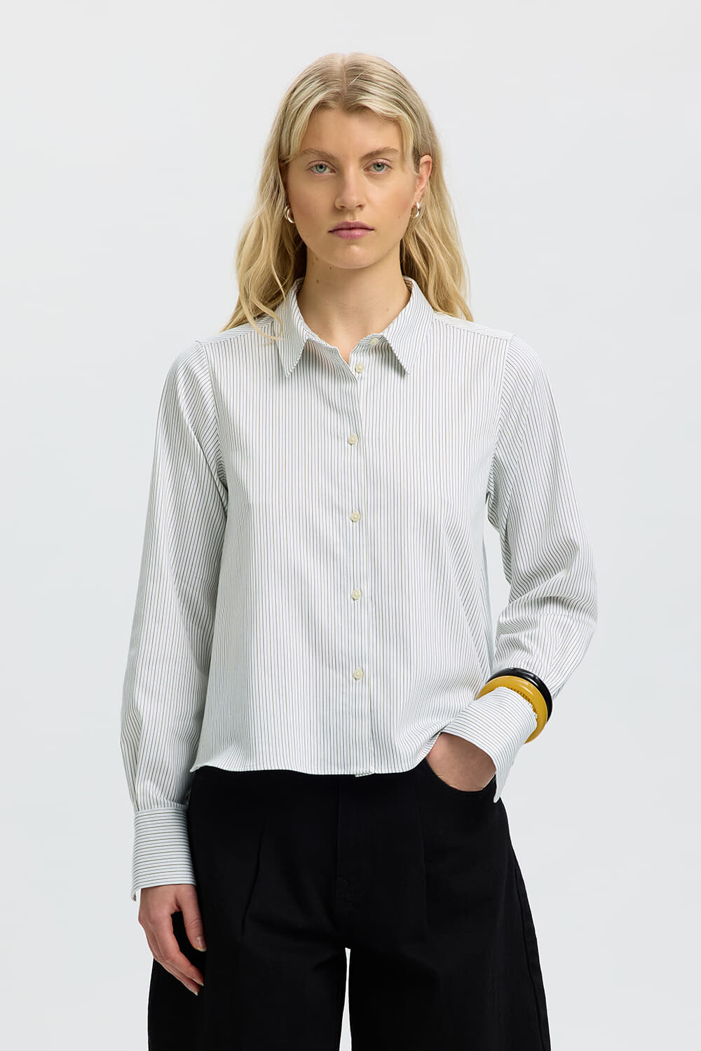 Selected Femme Blouse Romie Relaxed Fit Groen