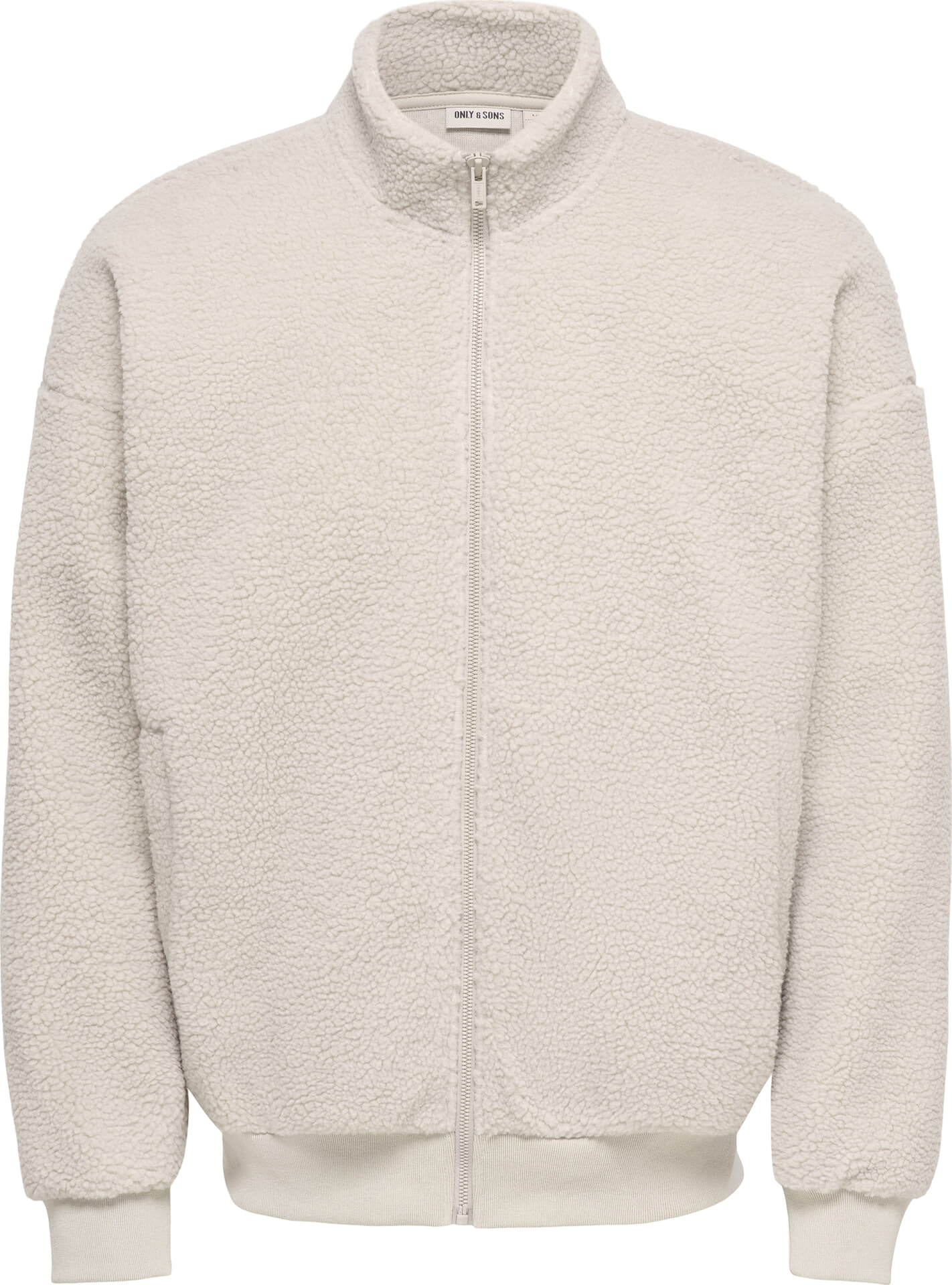 Only & Sons Sweatvest Parks Life Sherpa Grijs