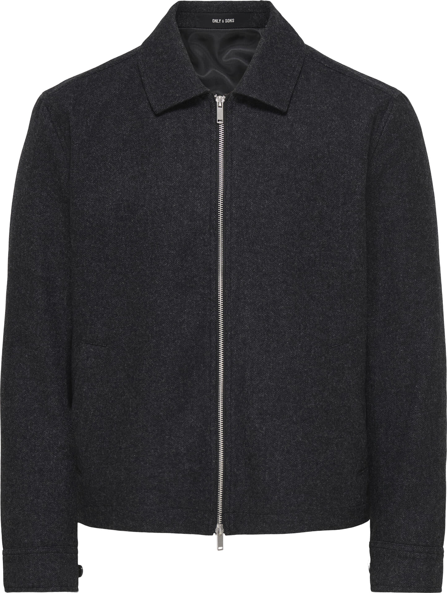 Only & Sons Wollen Jas Owen Zwart