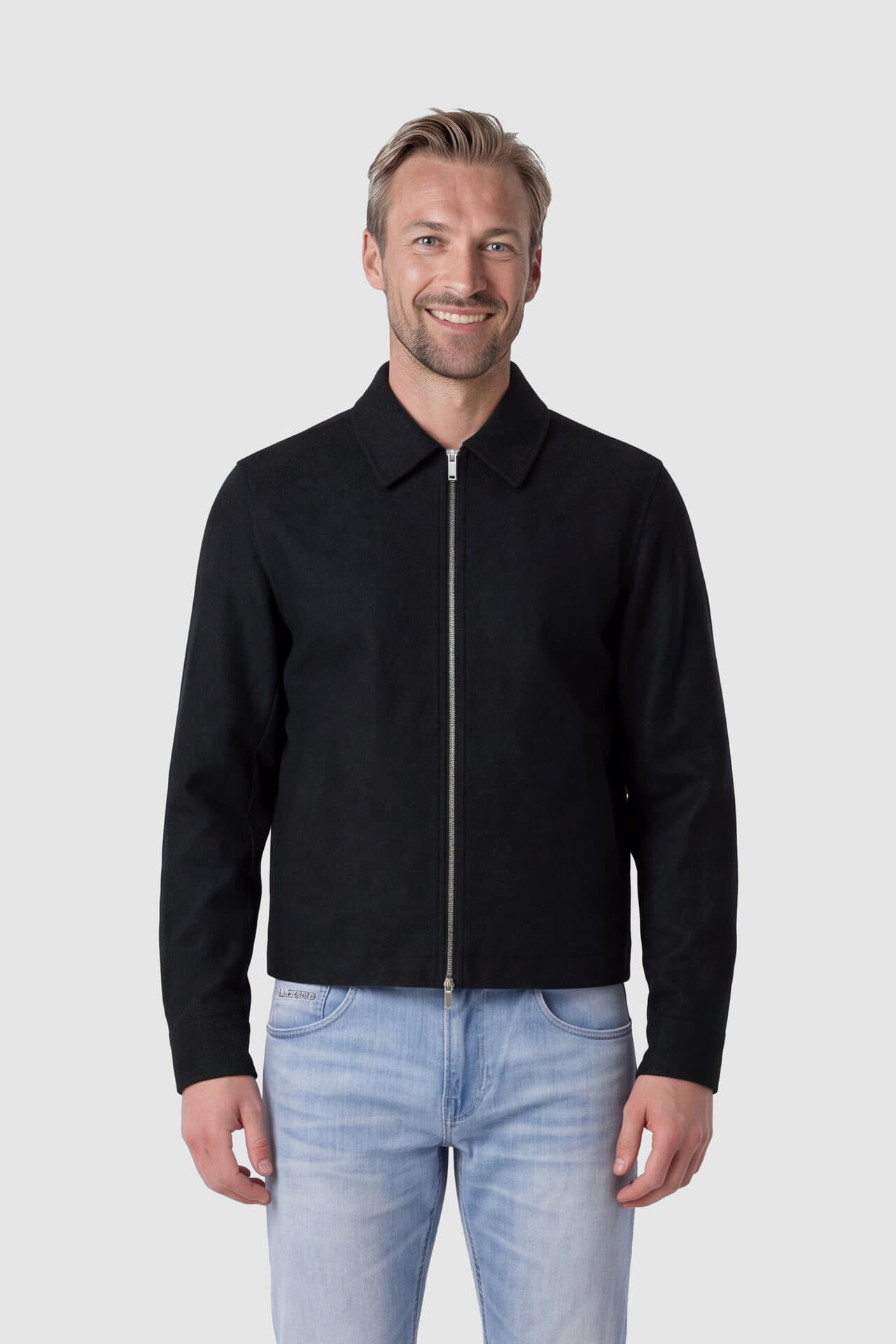 Only & Sons Wollen Jas Owen Zwart