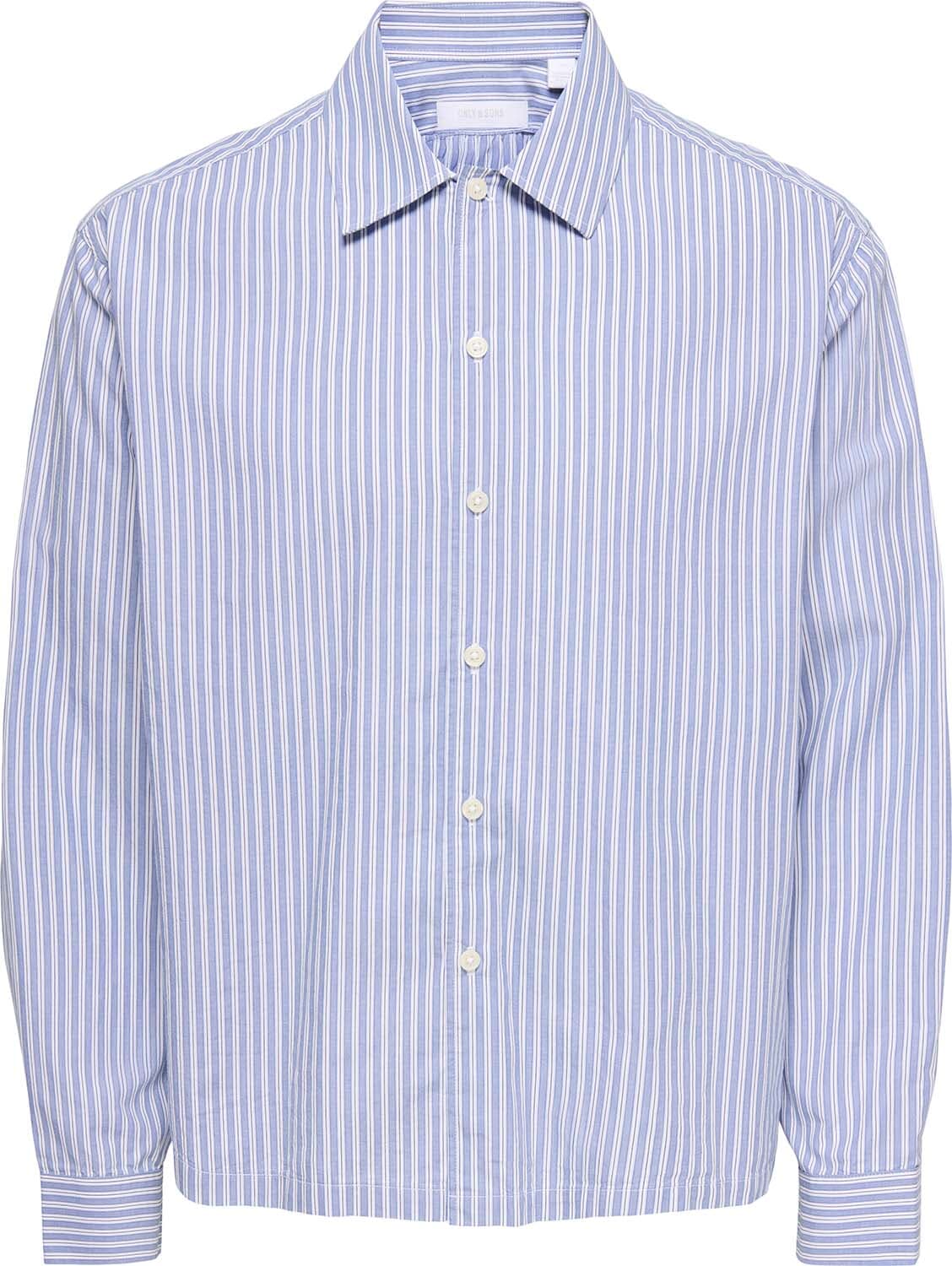 Only & Sons Overhemd Opaline Relaxed Blauw