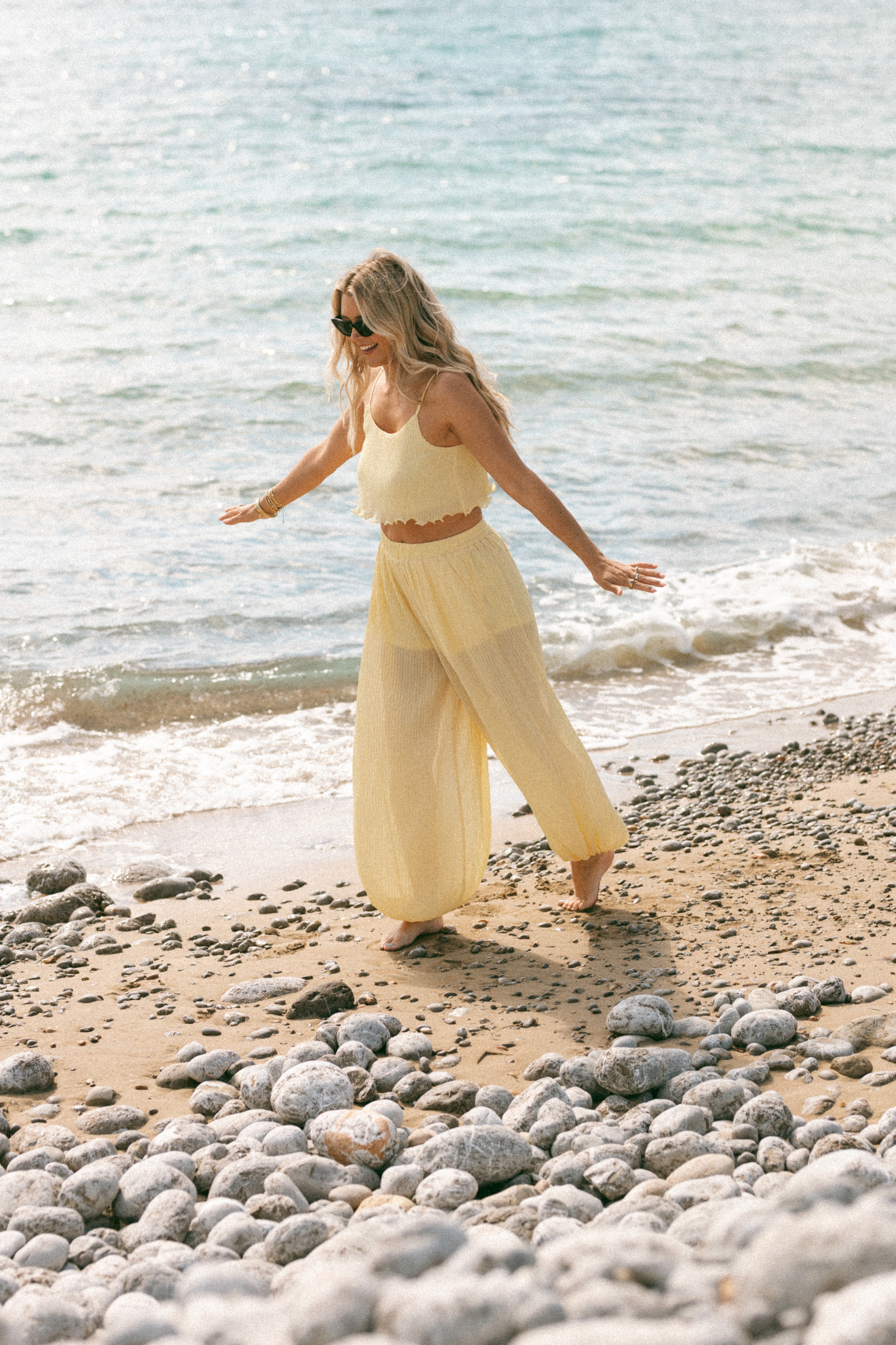 Bolina Island Broek & Top   Yasmin set Geel