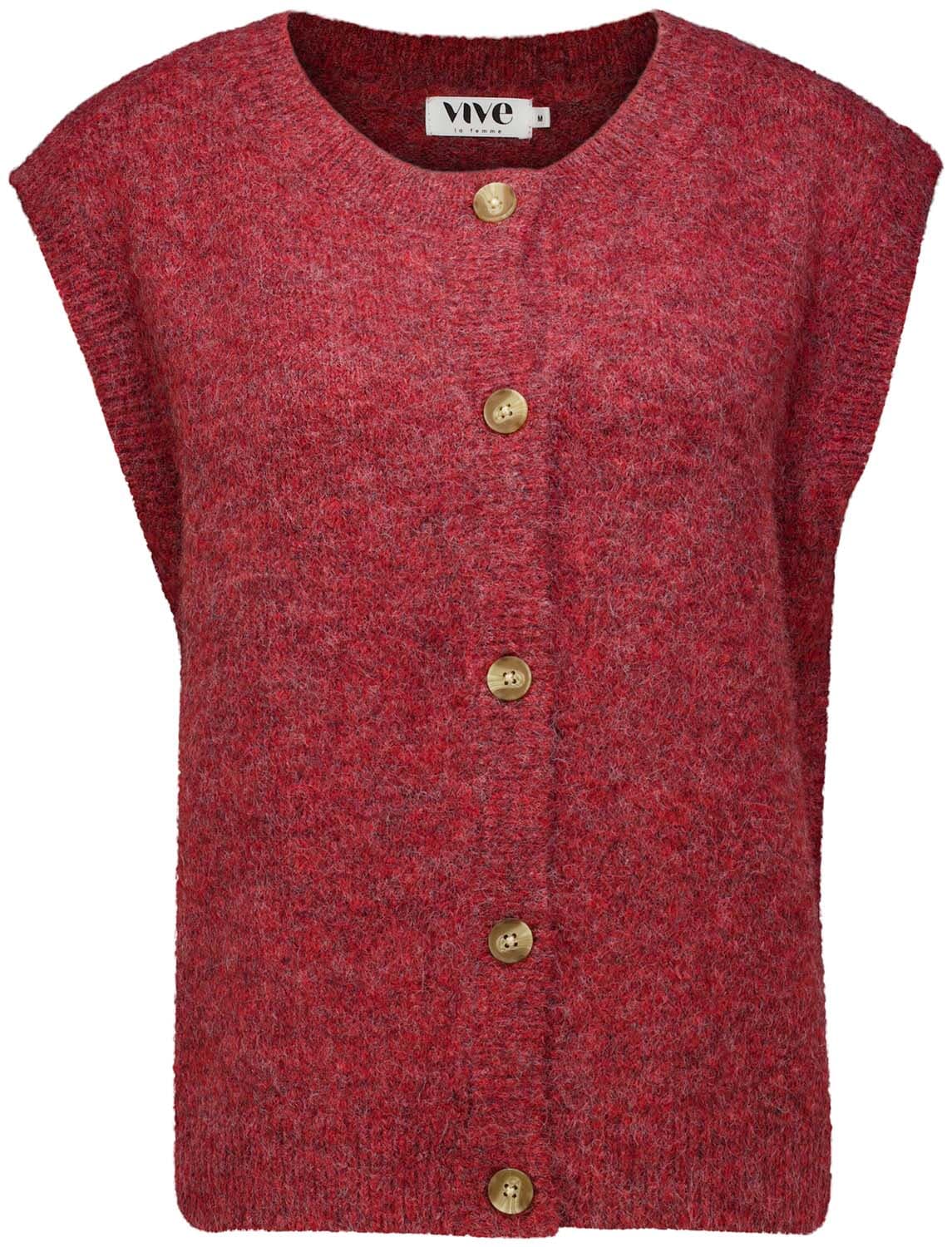 Vive La Femme Gilet Elvira Bordeaux Rood