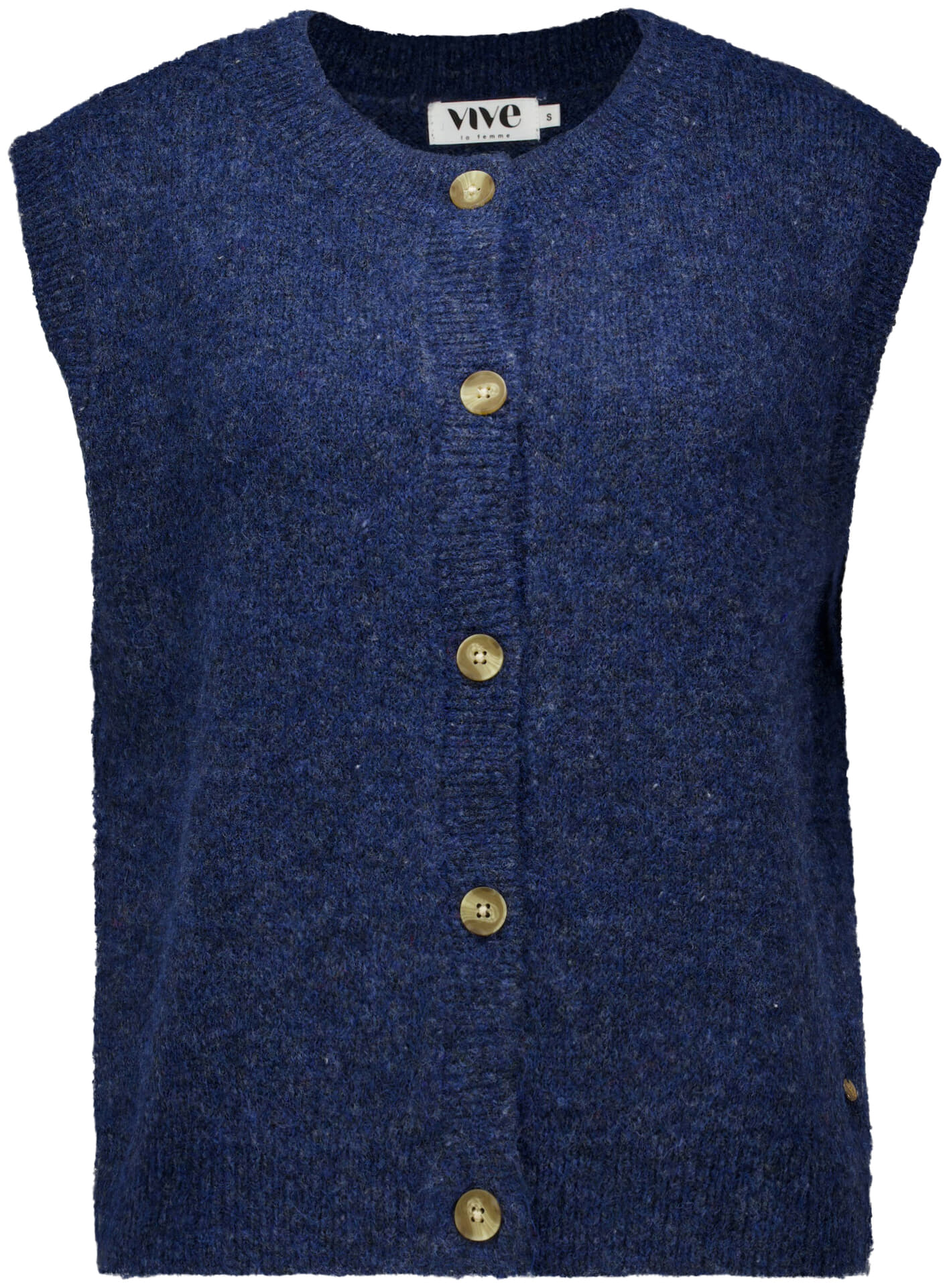 Vive La Femme Gilet Elvira Navy