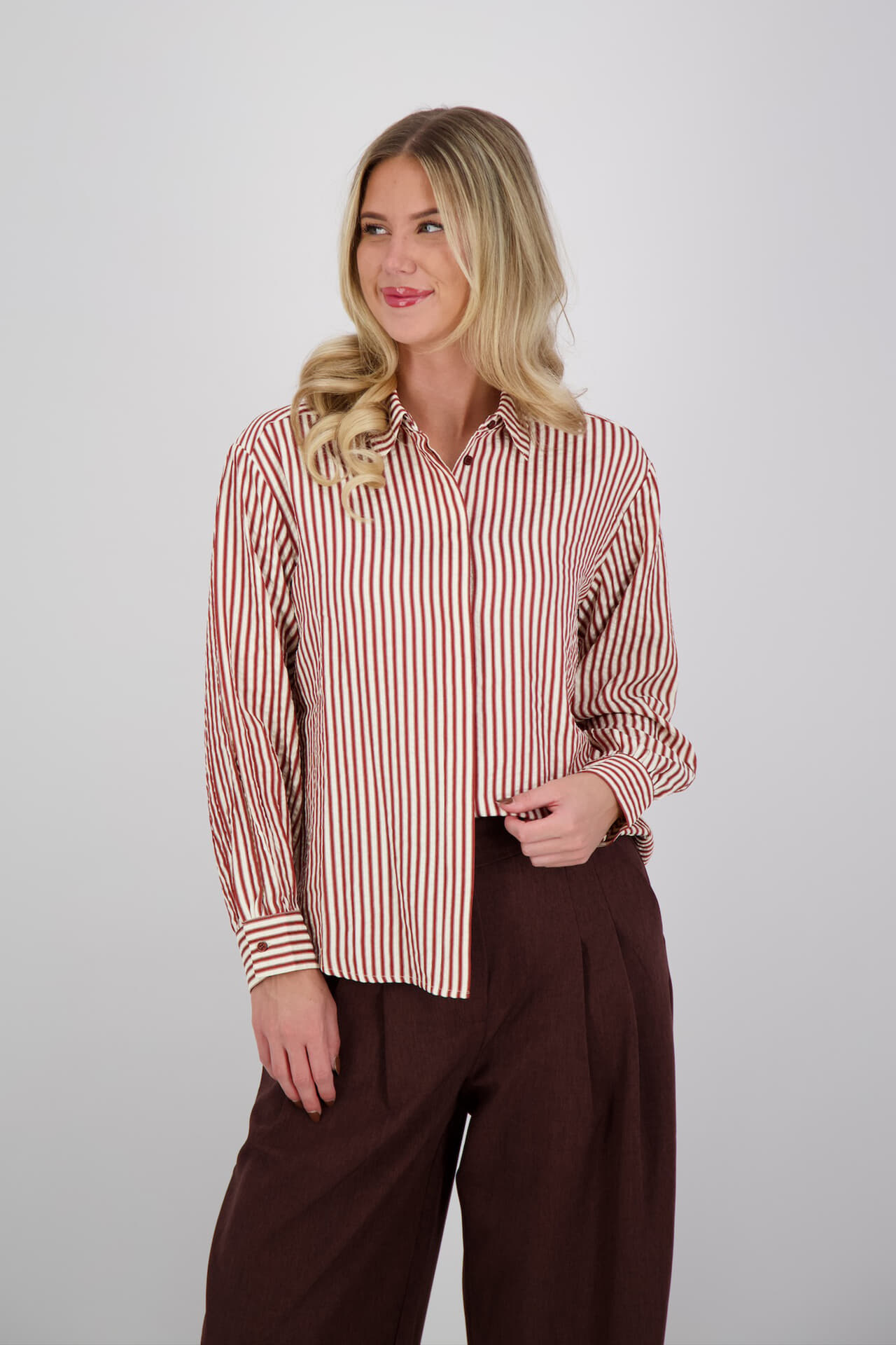 Vive La Femme Blouse Esther Bordeaux Rood