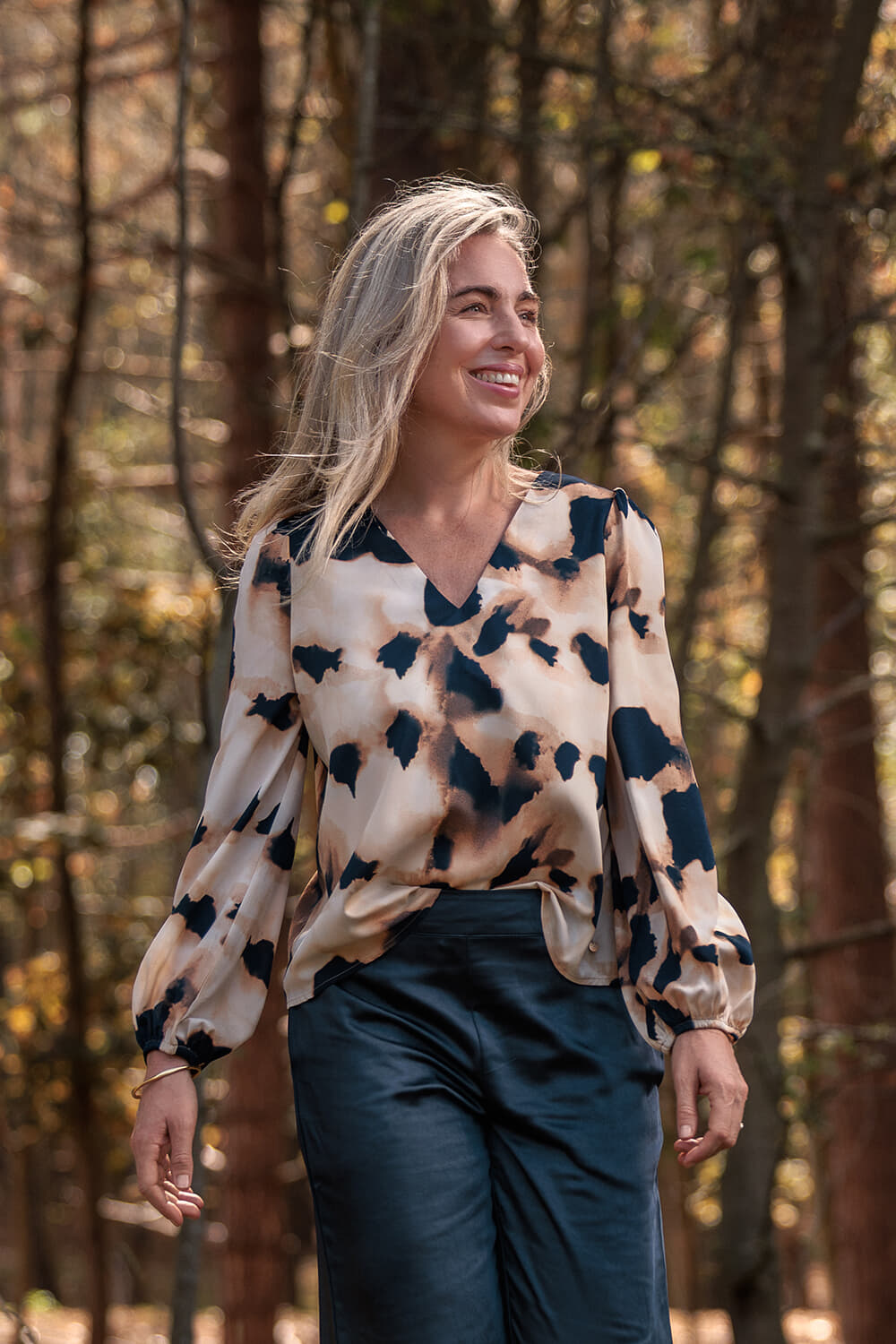 Vive La Femme Blouse Evelien Blauw