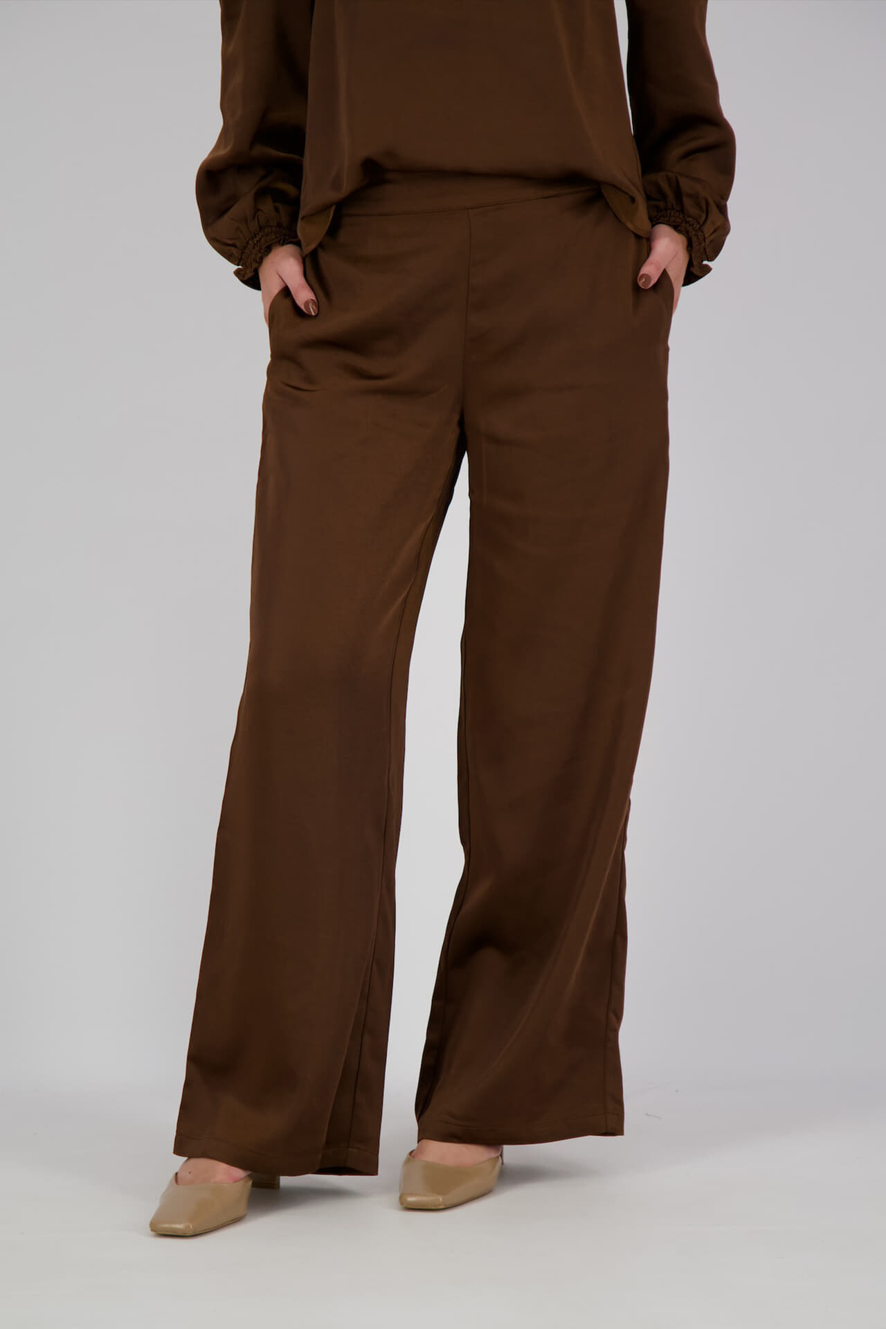 Vive La Femme Broek Estelle Bruin