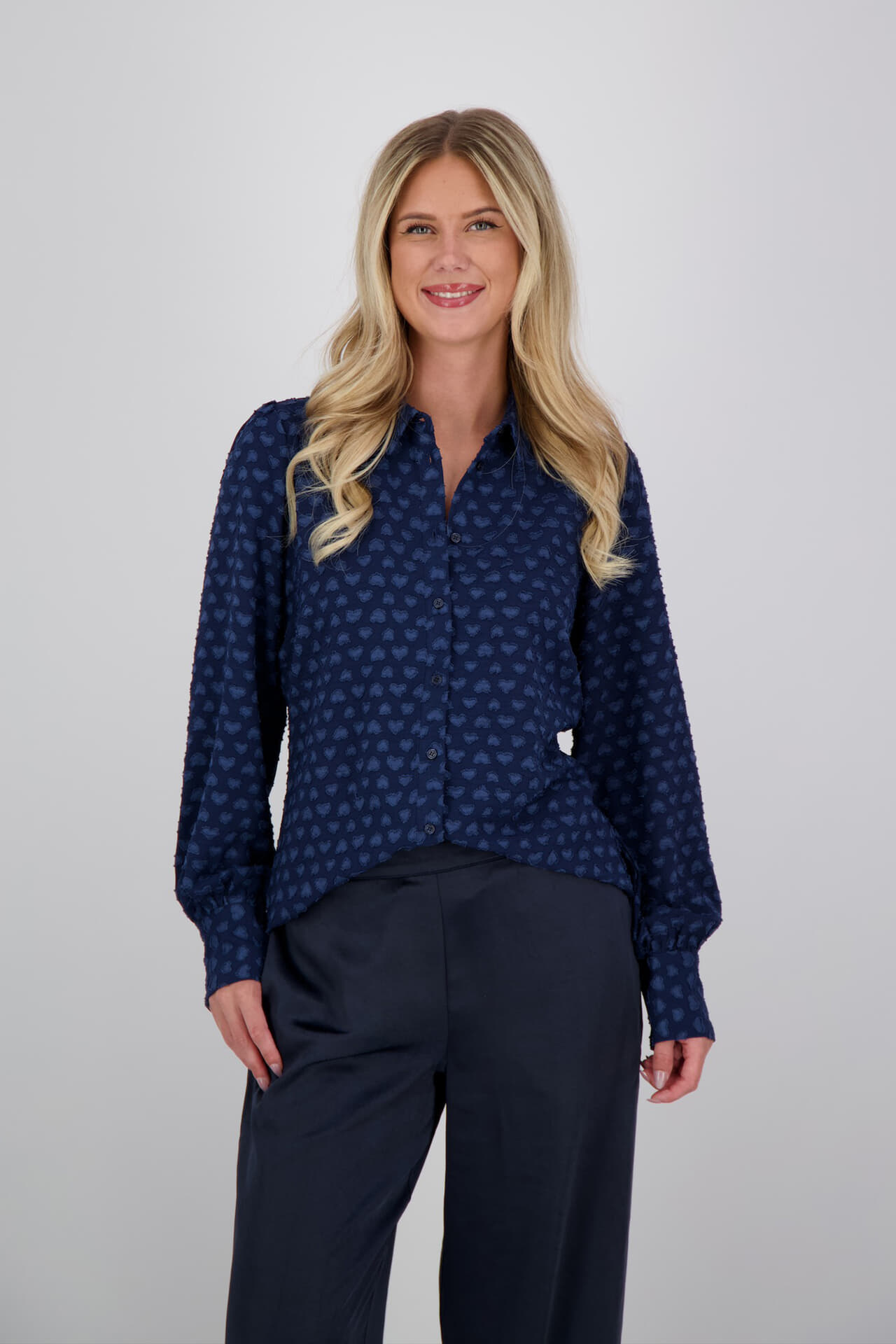 Vive La Femme Blouse Ella Blauw