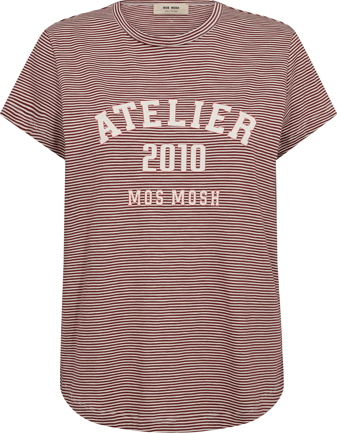 Mos Mosh Top Camp Stripe Bordeaux Rood