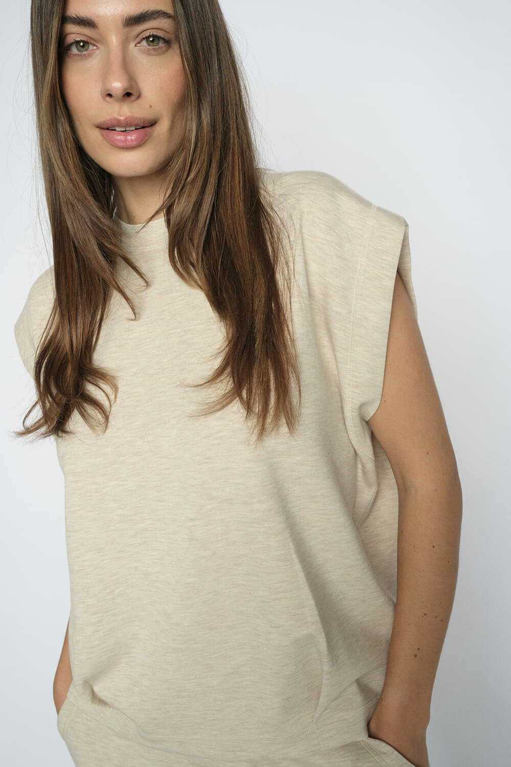 Mos Mosh MMNamara O-SL Sweatshirt Beige