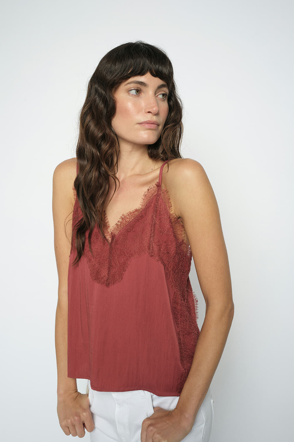 Mos Mosh MMRiela Annie Top Bordeaux Rood