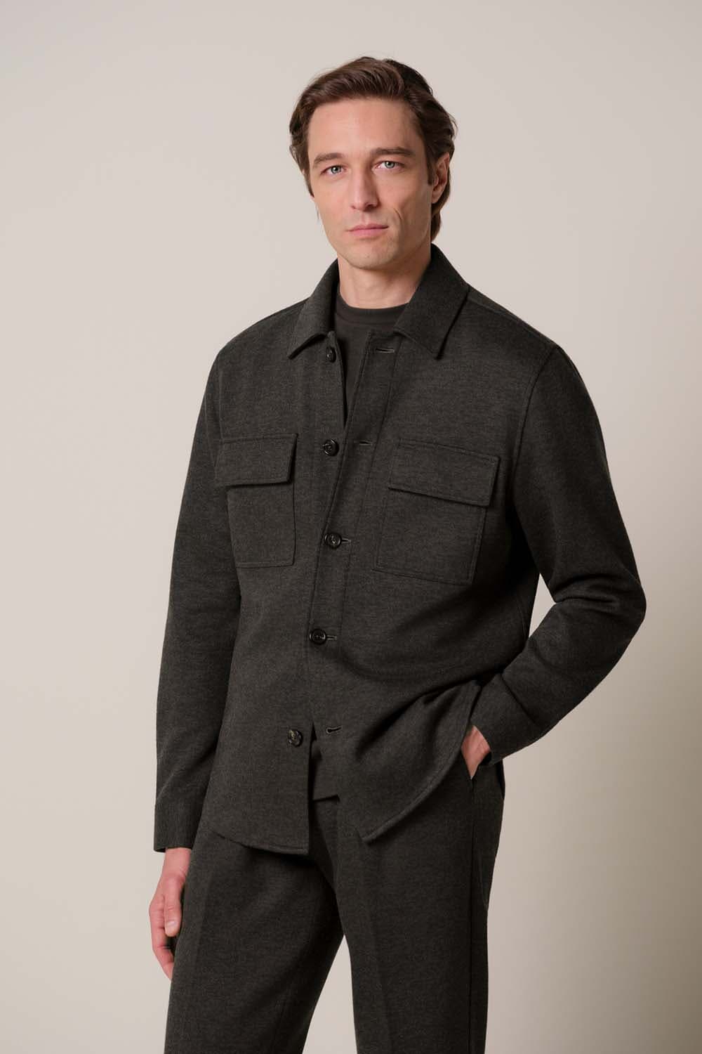 Profuomo Overshirt Bruin