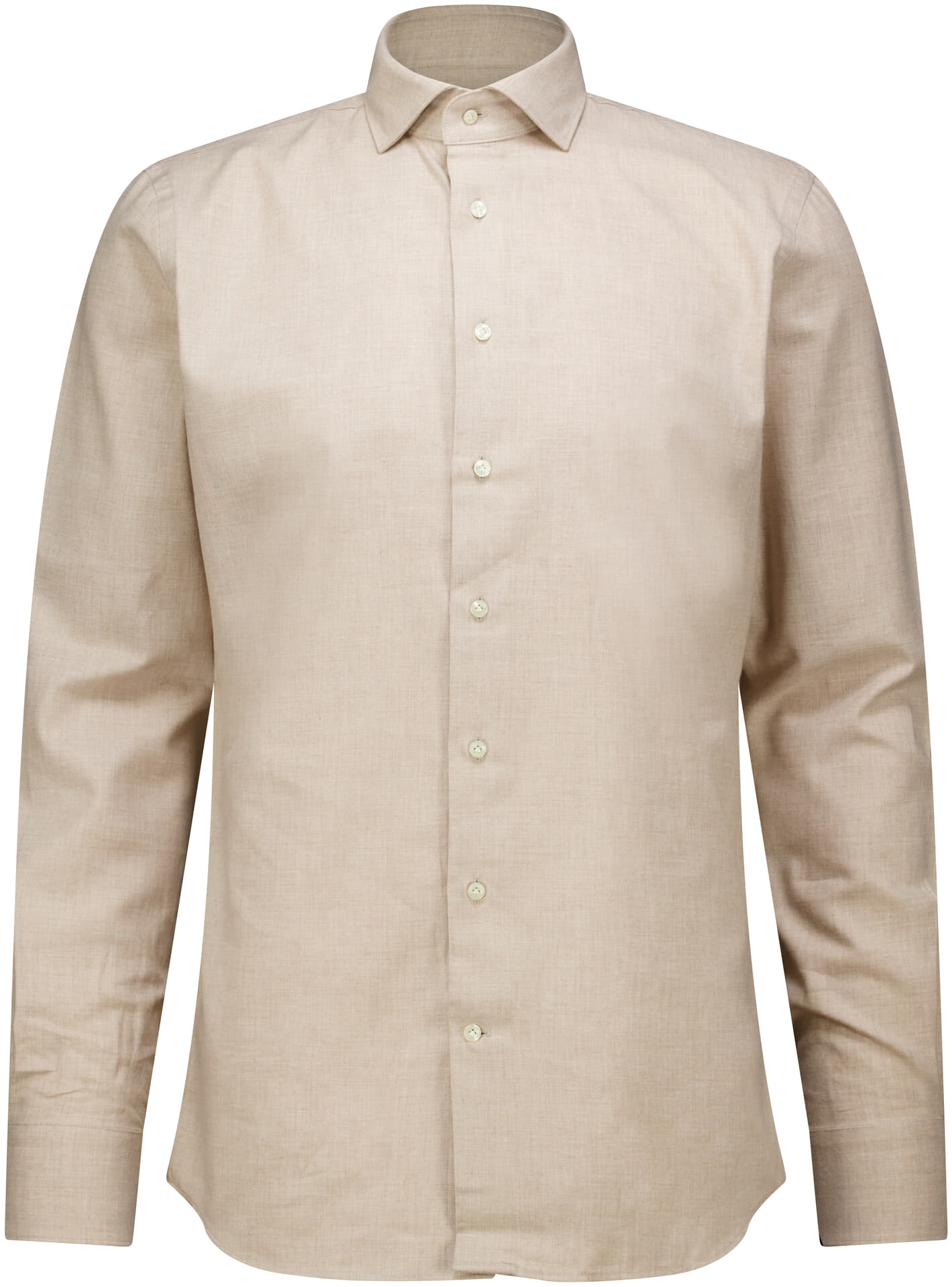 Profuomo Overhemd X-Cutaway SF Beige