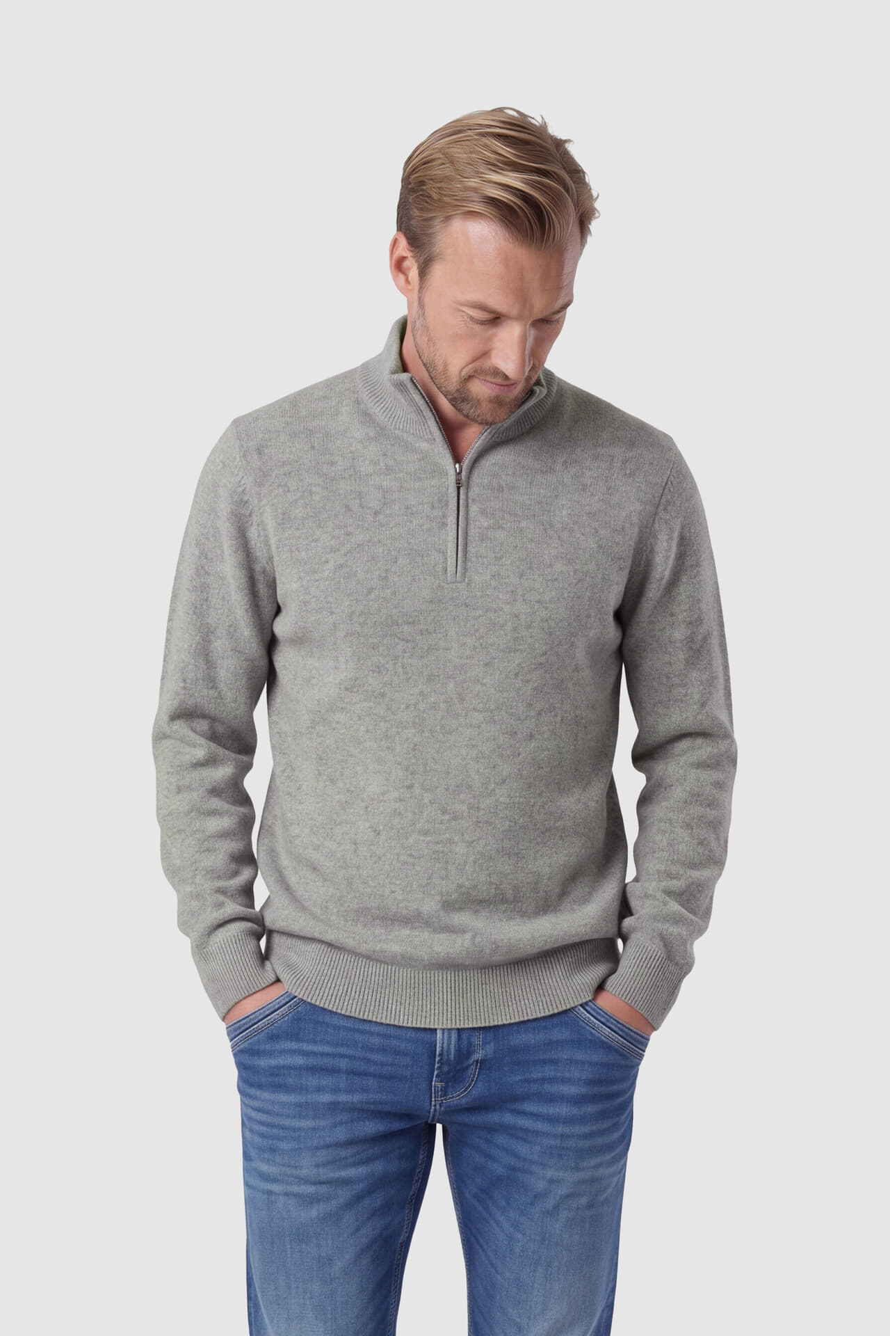 Profuomo Pullover Grijs