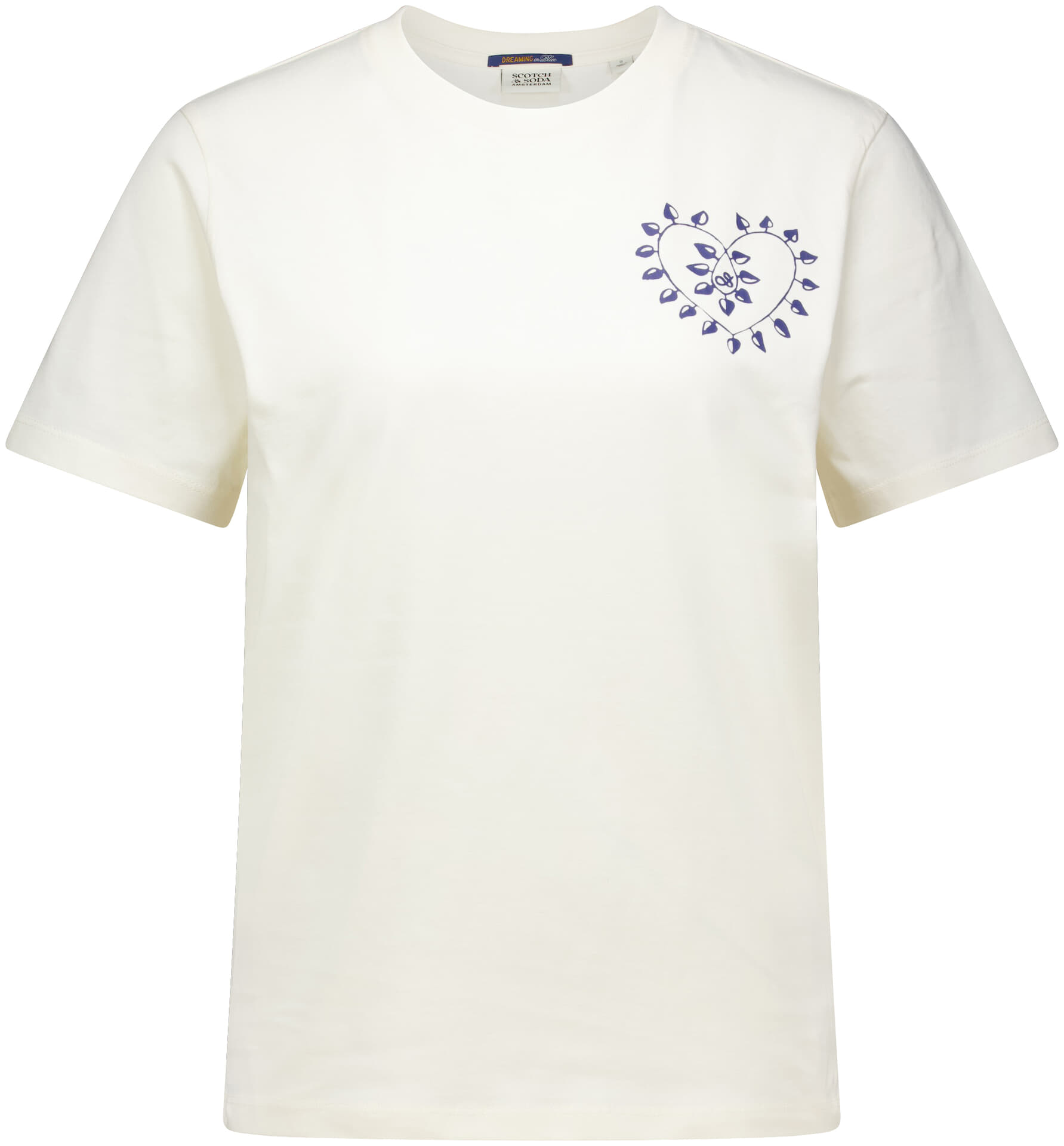 Scotch & Soda T-shirt Chest artwork  Crème