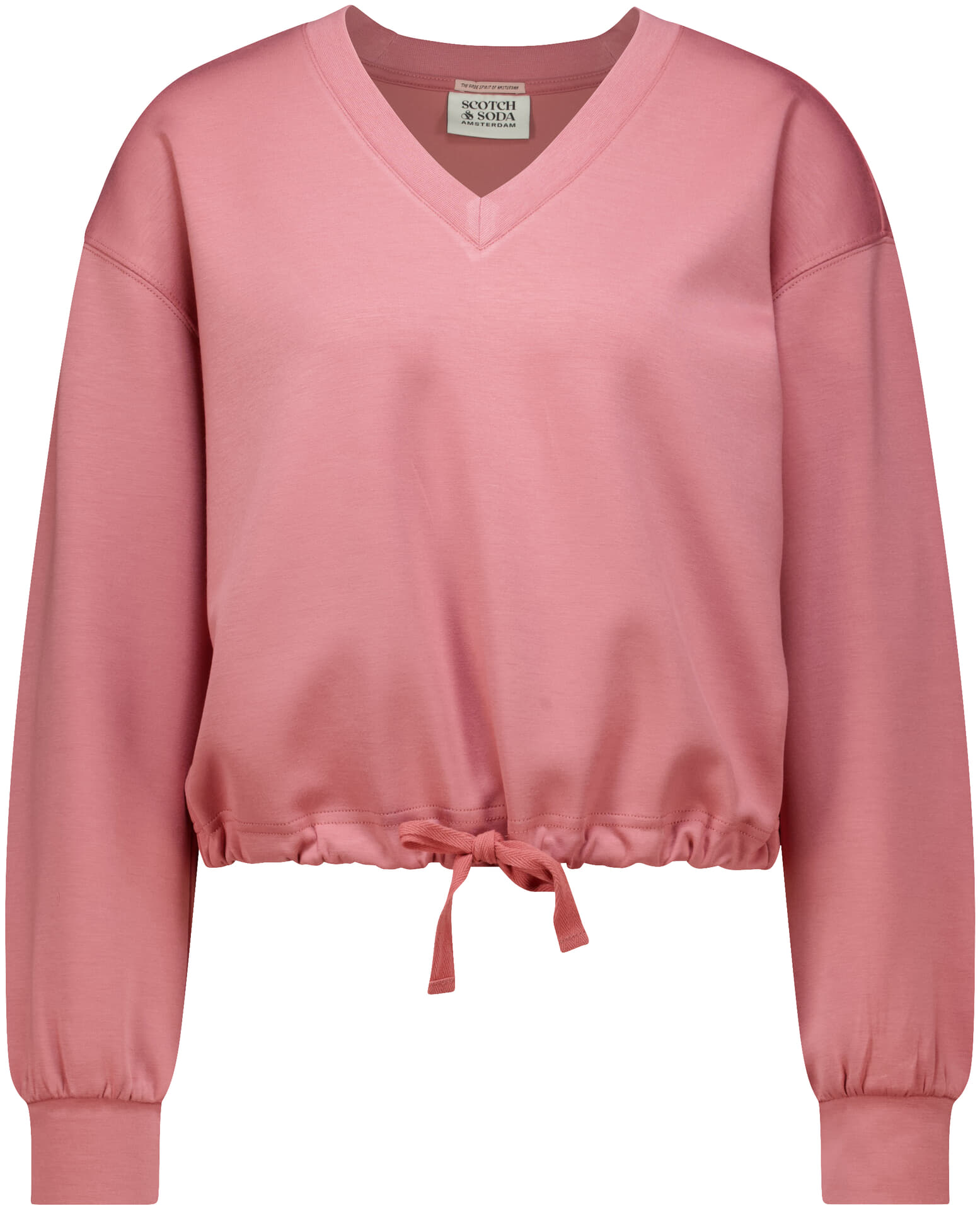 Scotch & Soda Sweatshirt Modal V-neck  Roze