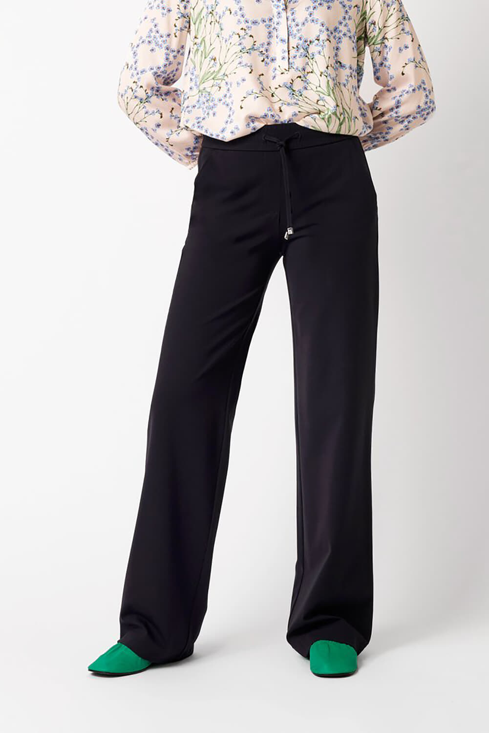 Toni Broek Jenny Wide Leg Jeans donker