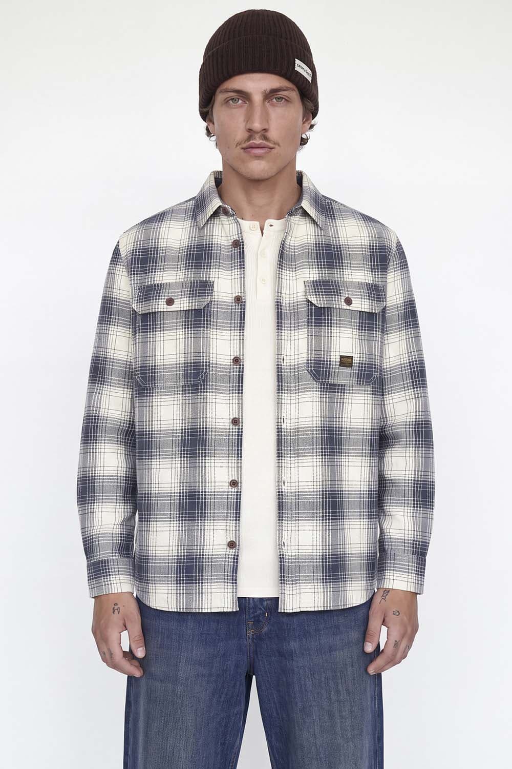Jack & Jones Overshirt Ivy Check Navy