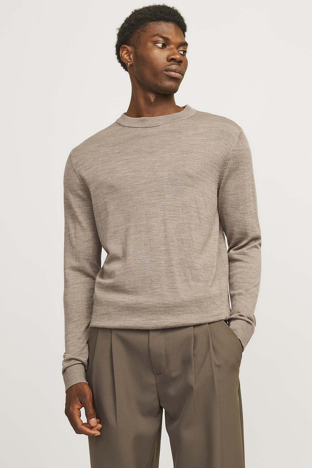 Jack & Jones Trui Merino Beige