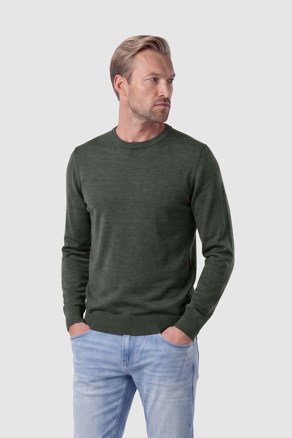 Jack & Jones Trui Merino Bruin