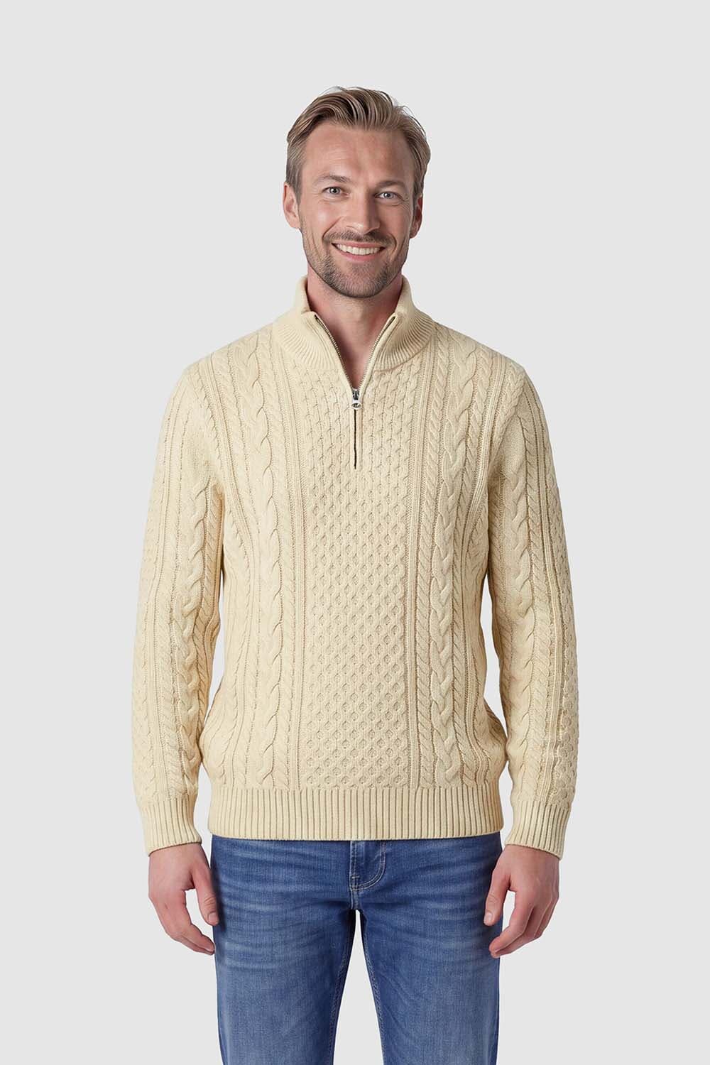 Jack & Jones Gebreide Callum Off White