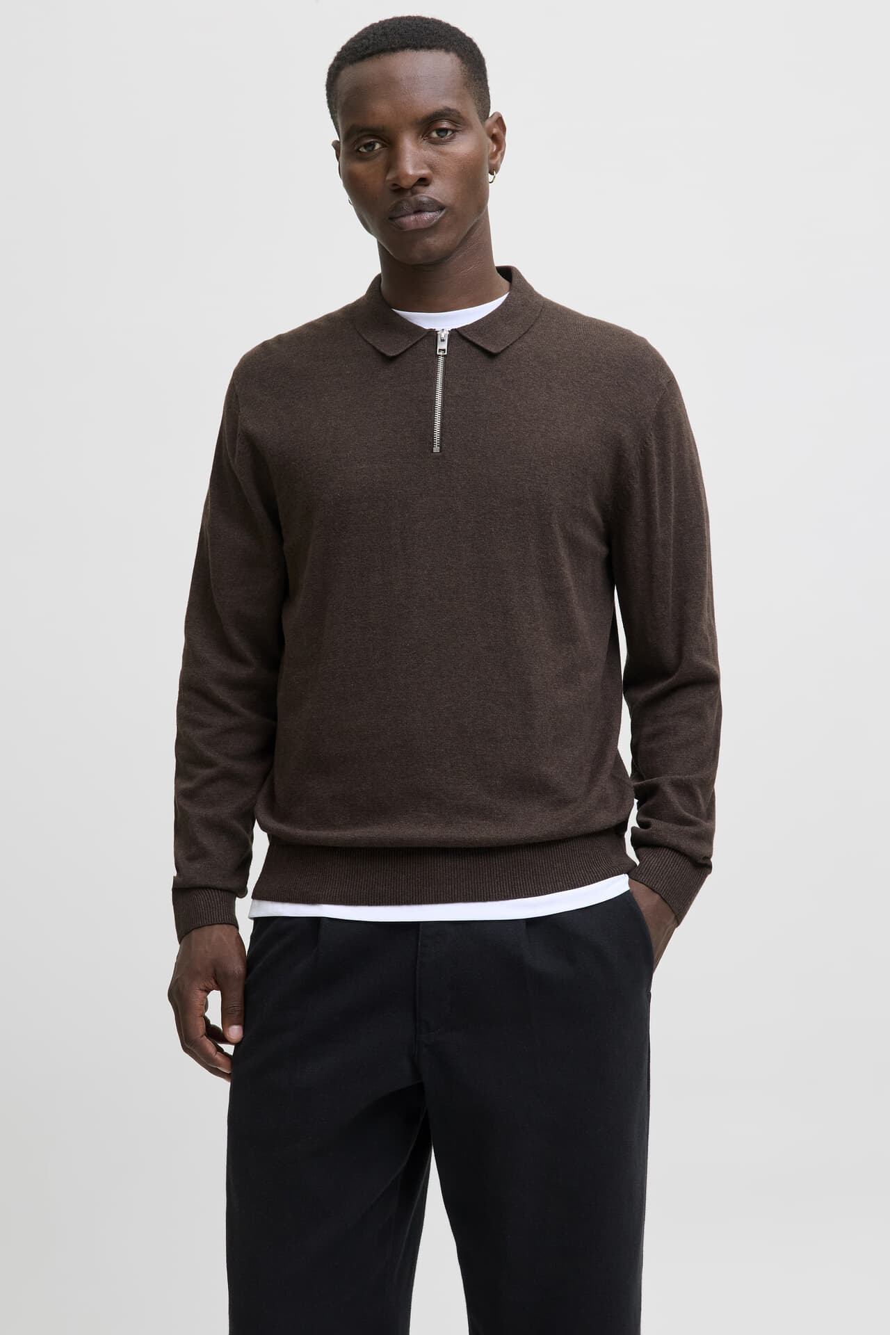 Jack & Jones Halfzip-Trui Emil Bruin