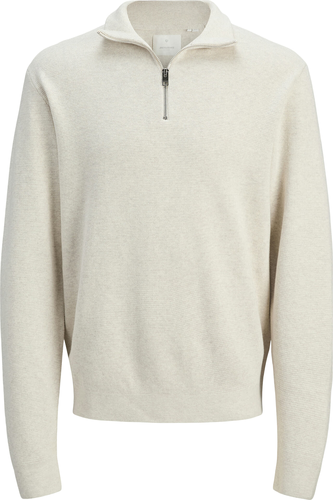 Jack & Jones Half-zip Trui Milano Off White
