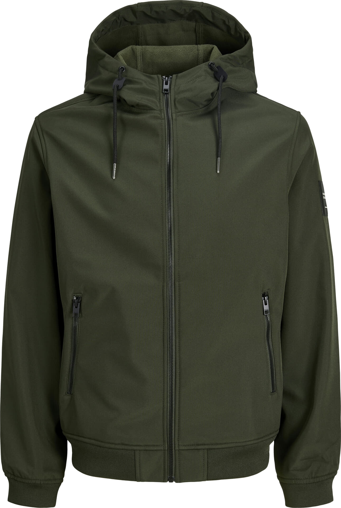 Jack & Jones Softshell jas Basic Hooded Army