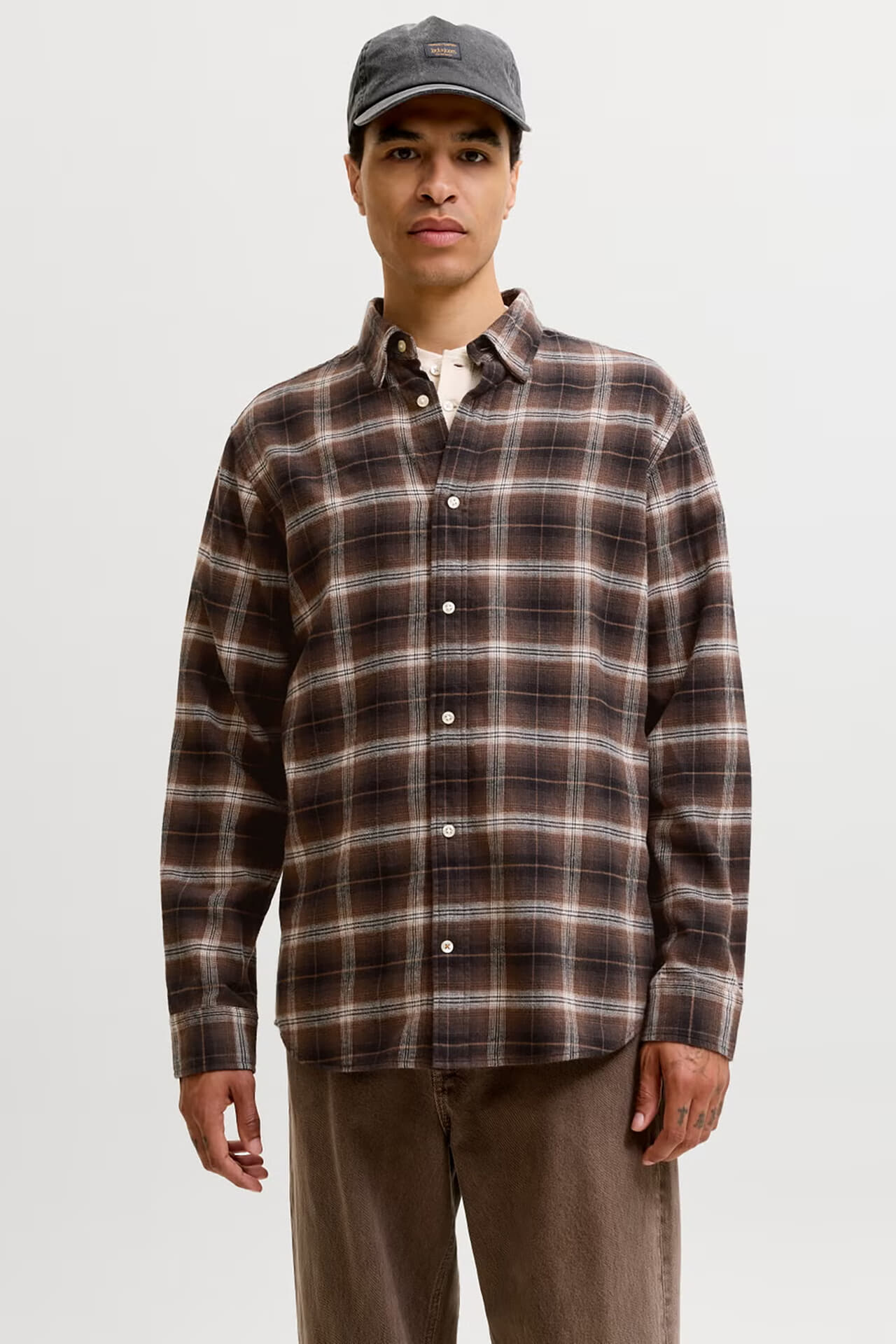 Jack & Jones Overhemd Field Check Zwart