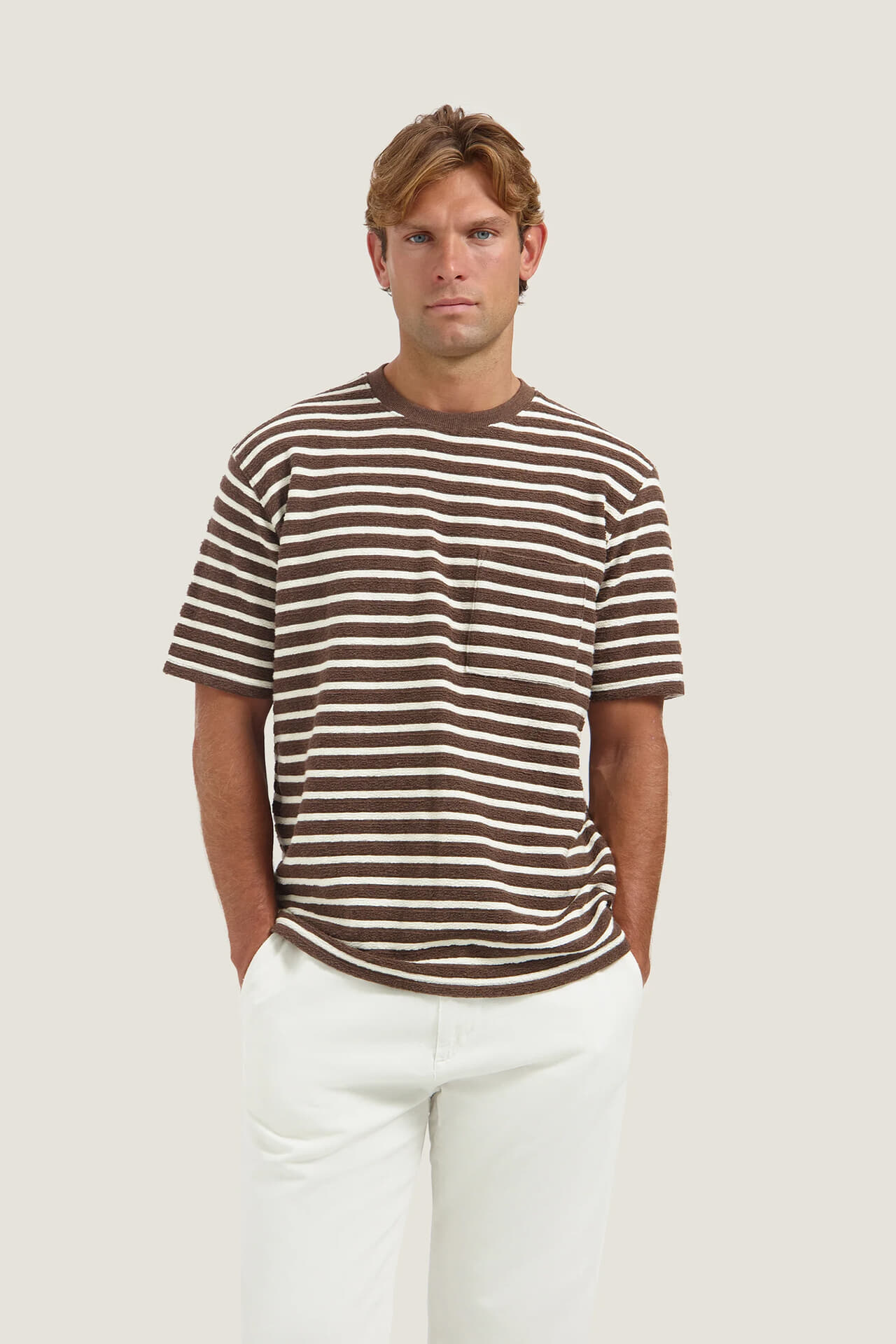 Dstrezzed T-shirt Louie Stripe Bruin