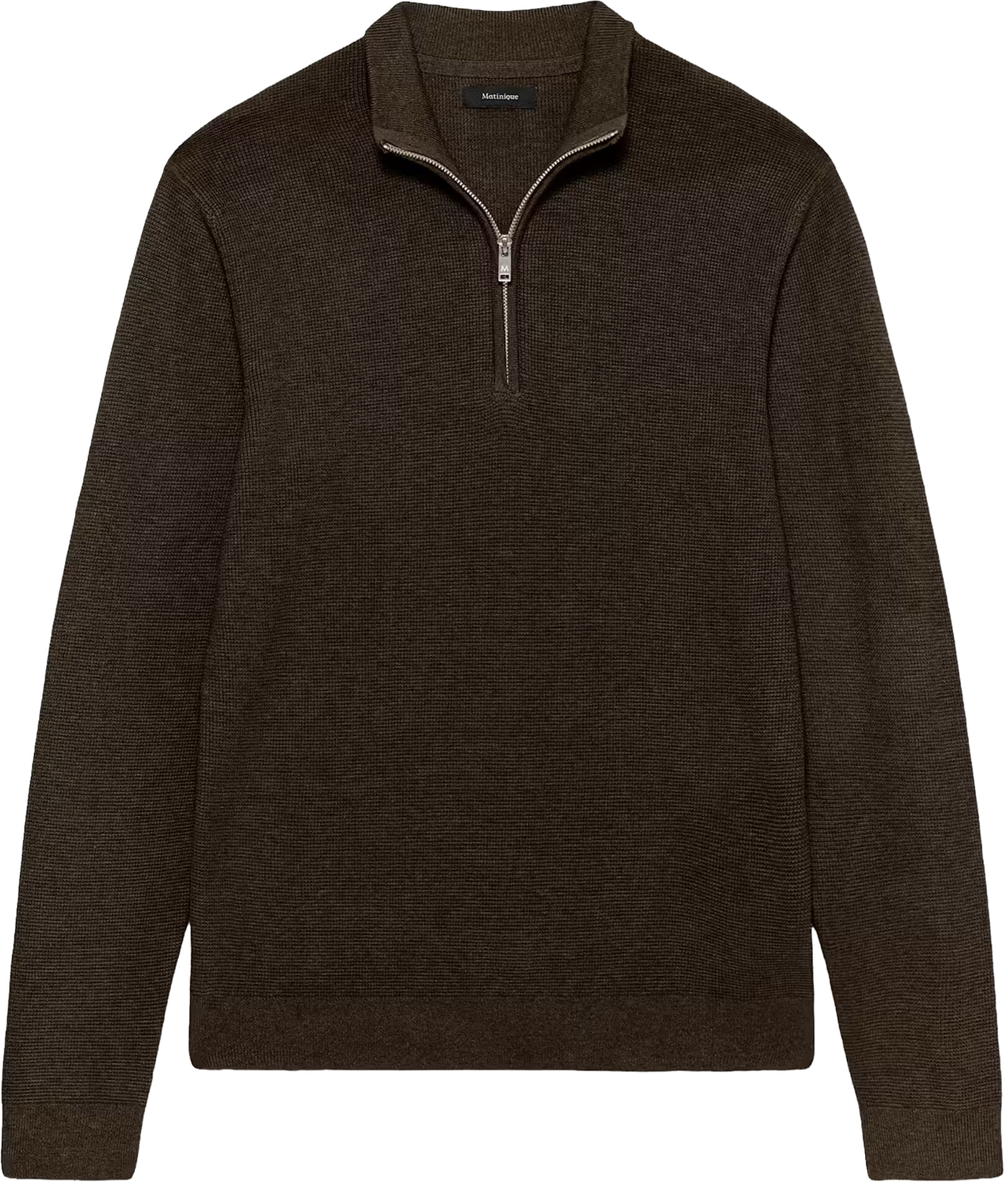 Matinique Half-zip Trui Lagoon Bruin