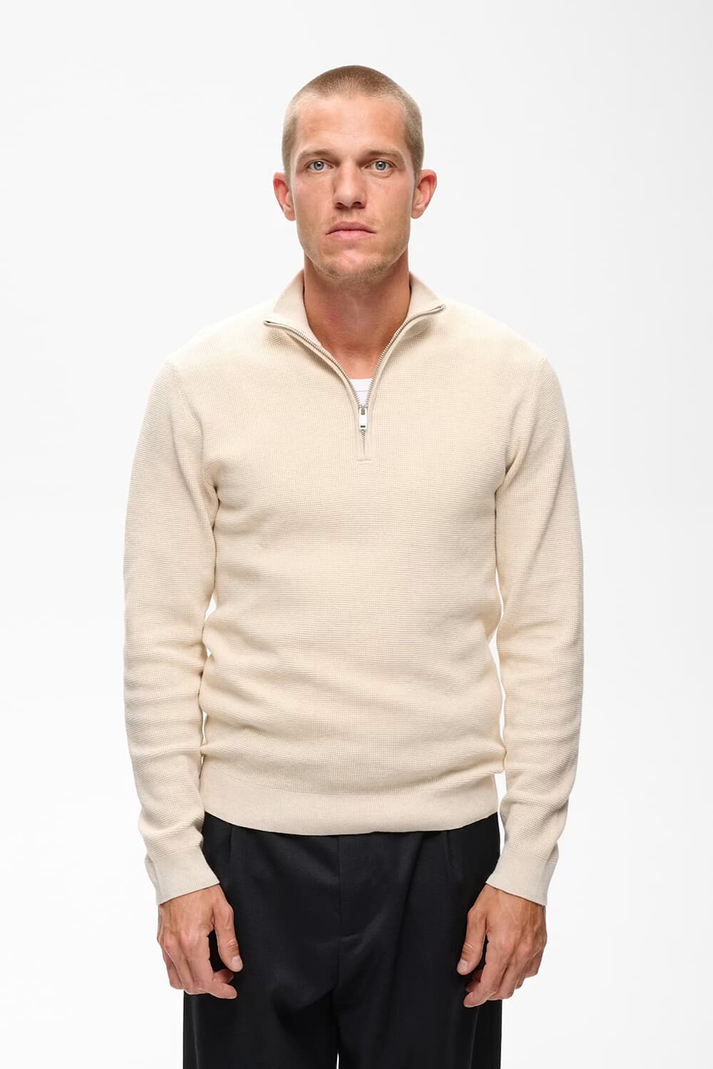 Matinique Half-zip Trui Lagoon Grijs