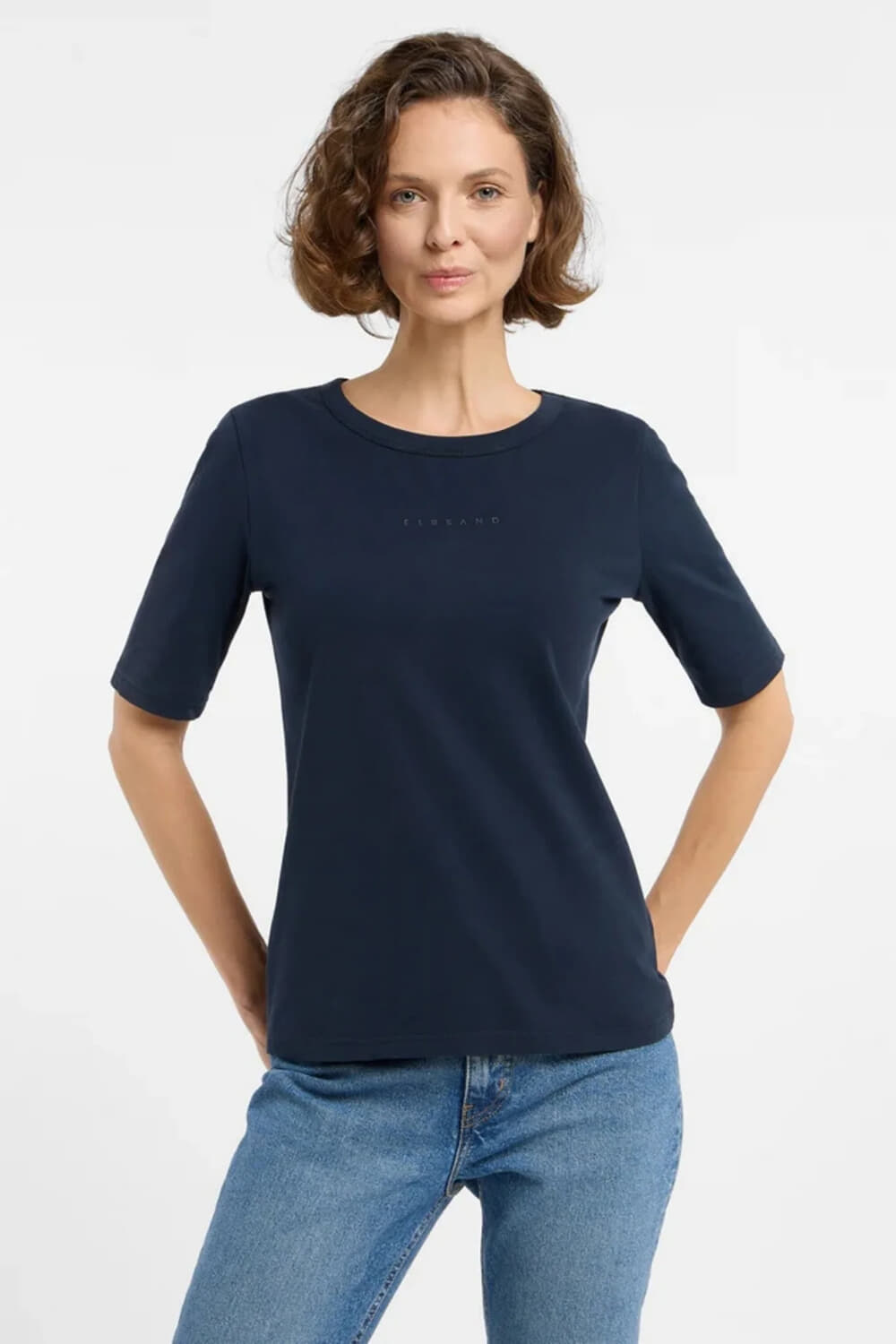 Elbsand T-shirt Sivia  Blauw