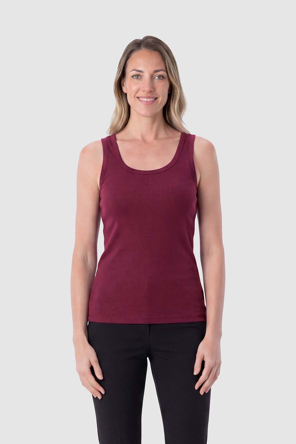 Object Tanktop Moli Bordeaux Rood