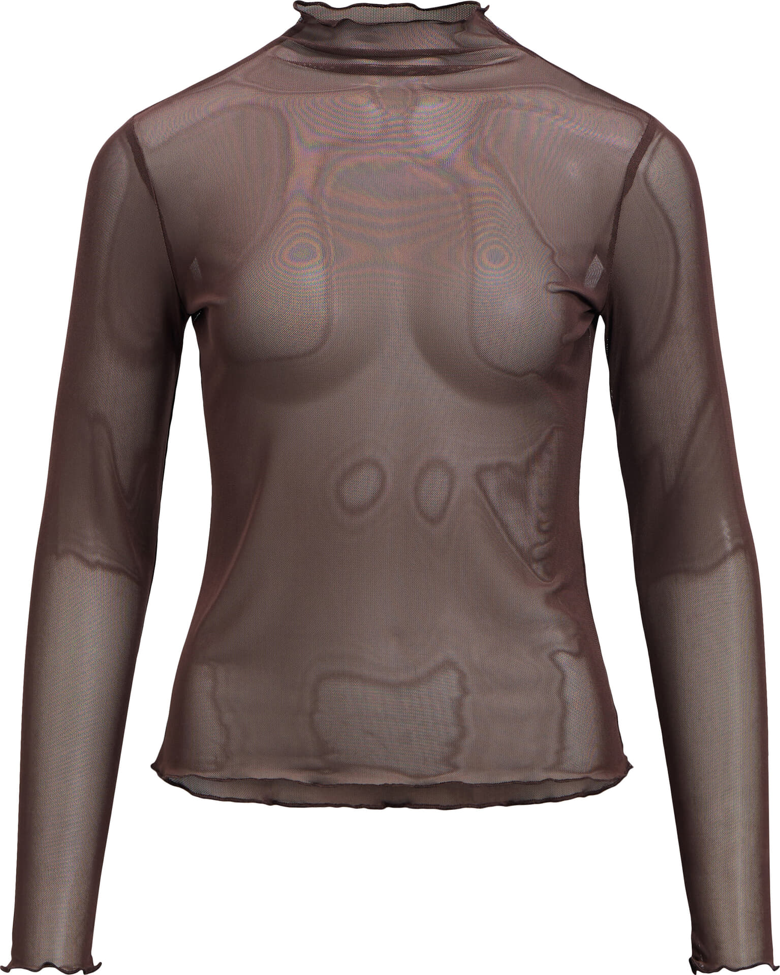 Object Top Nela Mesh Bruin
