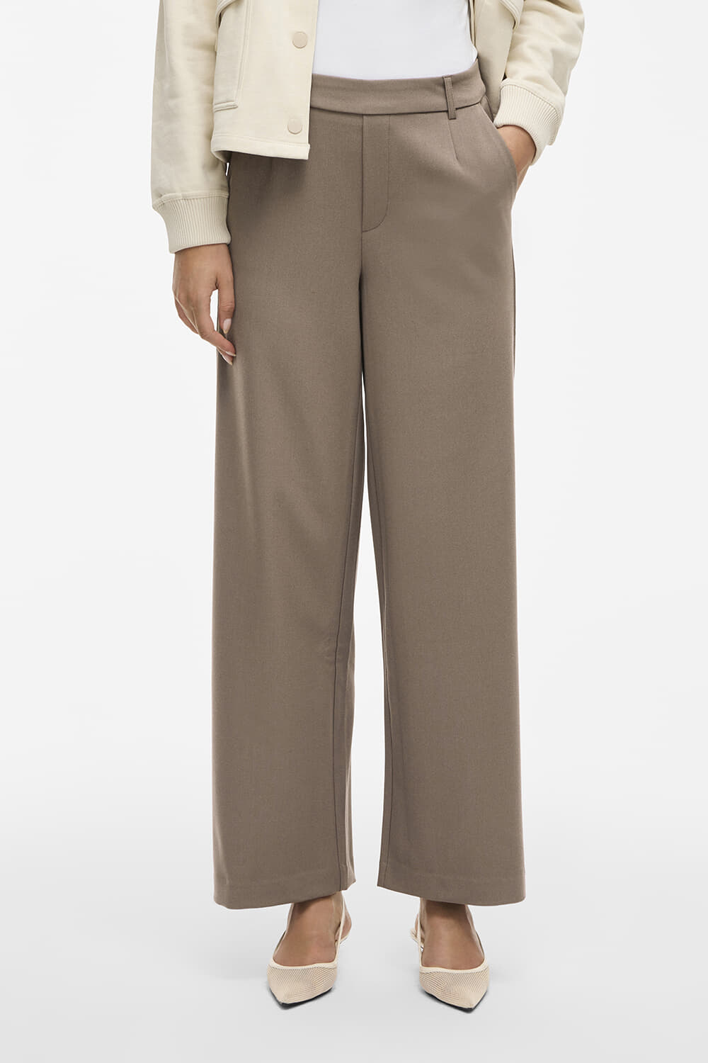 Vila Broek Varone HW Wide Beige