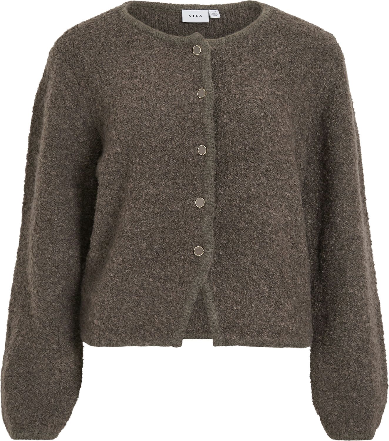 Vila Gebreid Vest Pigga Beige
